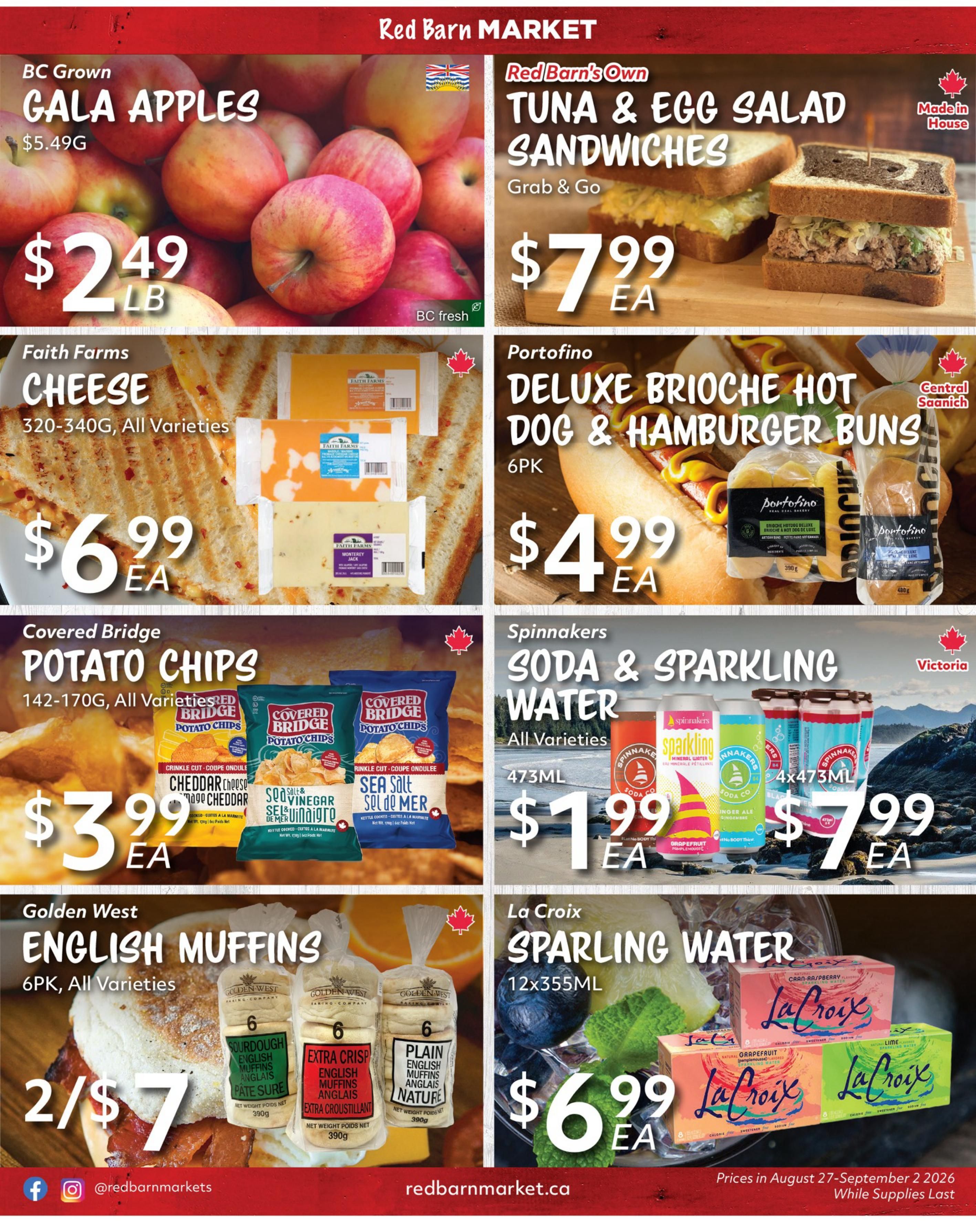 Red Barn Market Flyer August 27 to September 2