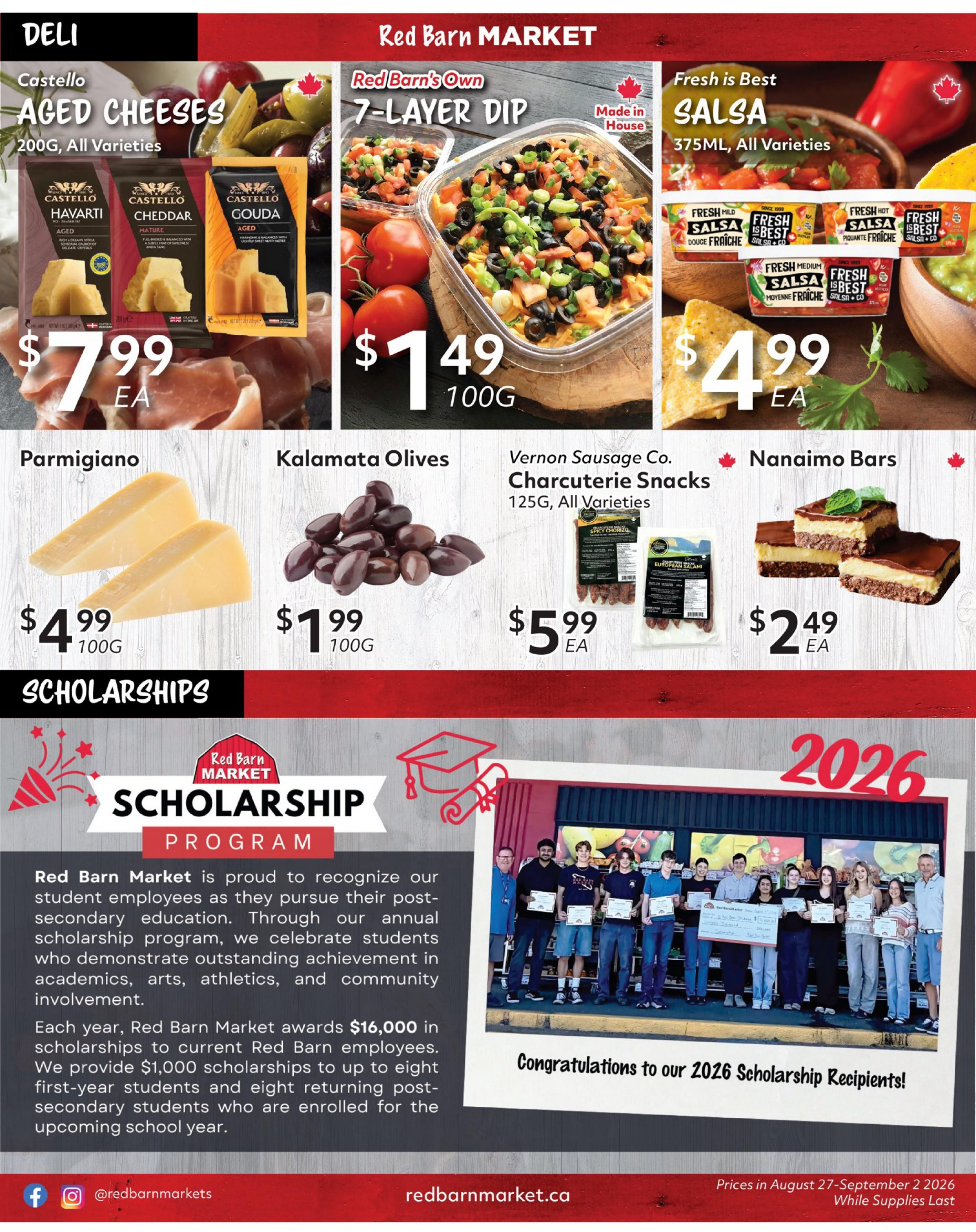 Red Barn Market Flyer August 27 to September 2