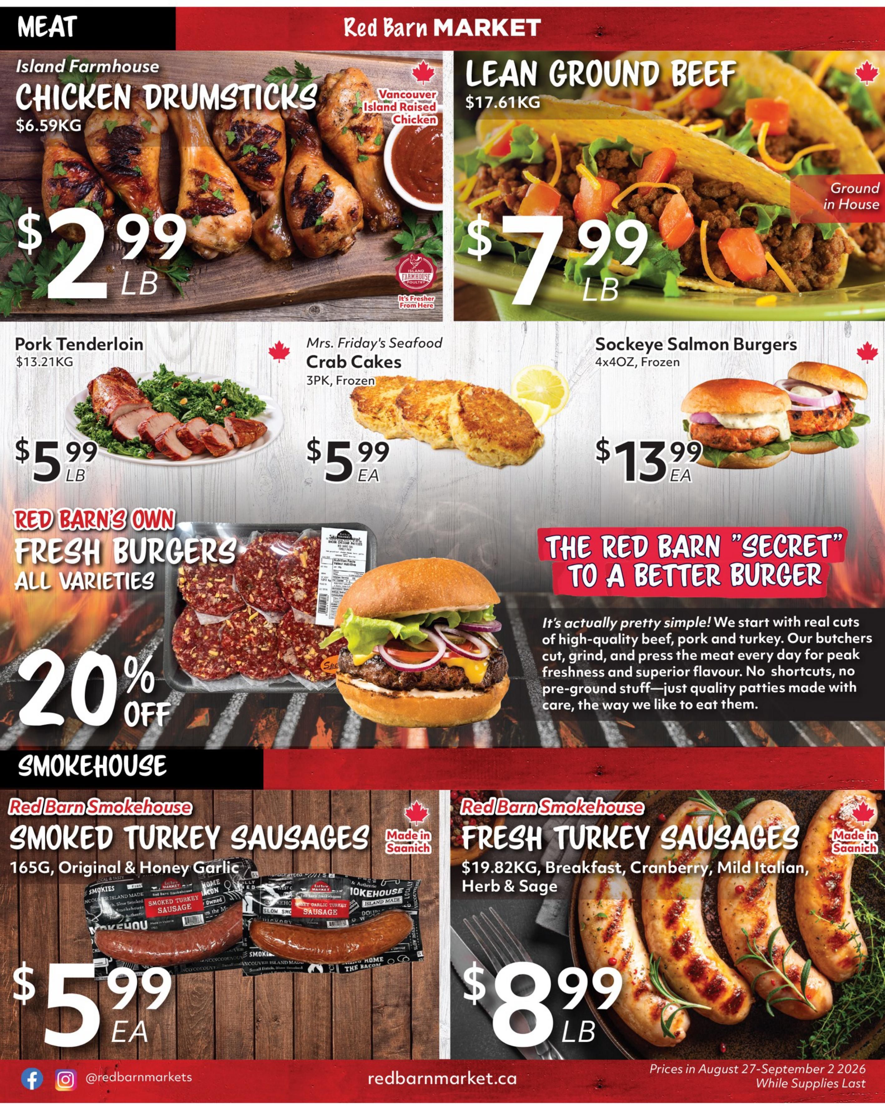 Red Barn Market Flyer August 27 to September 2