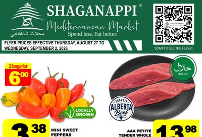 Shaganappi Mediterranean Market Flyer August 27 to September 2
