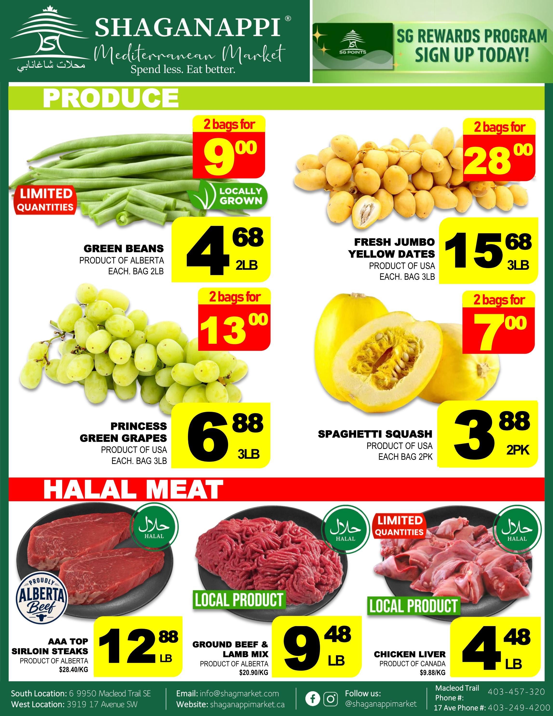 Shaganappi Mediterranean Market Flyer August 27 to September 2