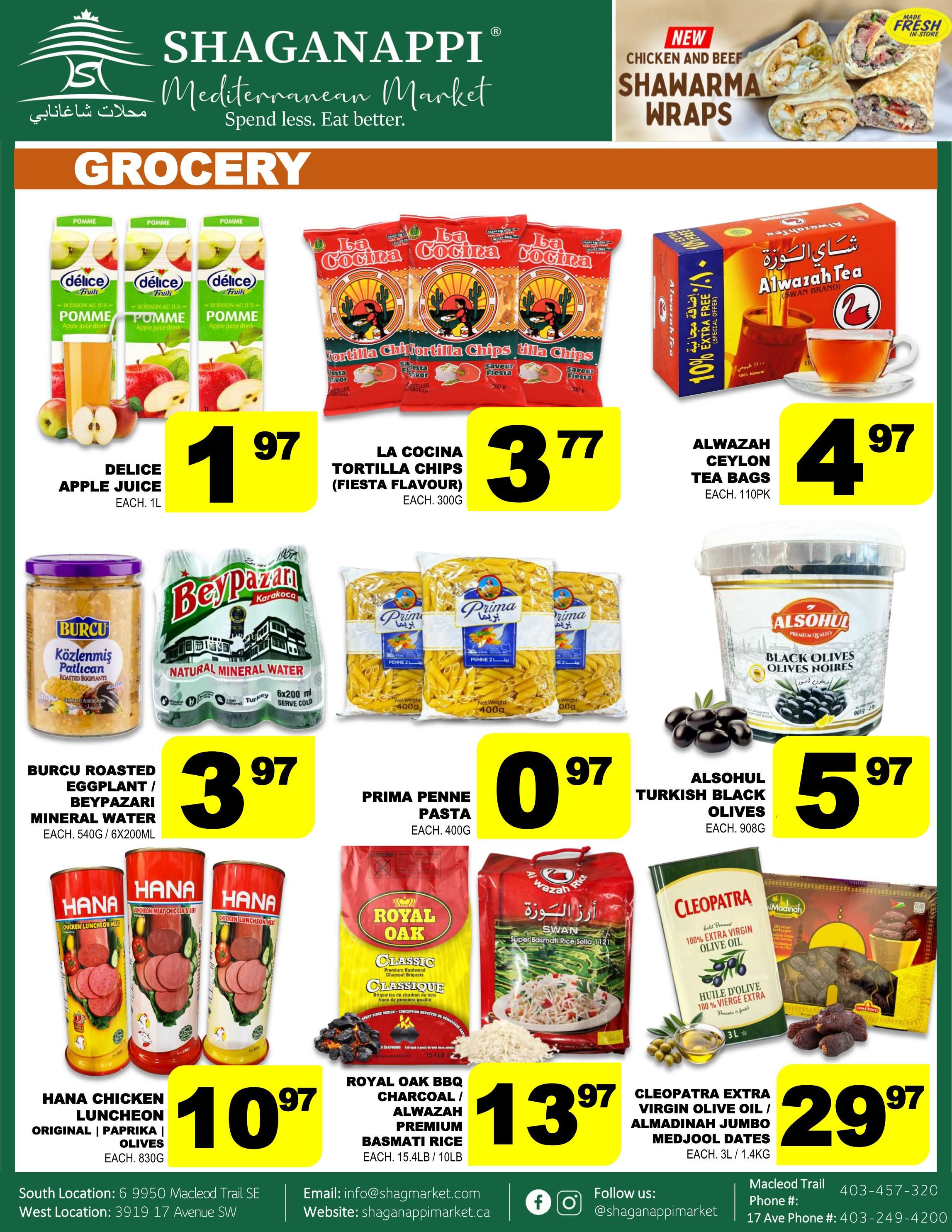 Shaganappi Mediterranean Market Flyer August 27 to September 2
