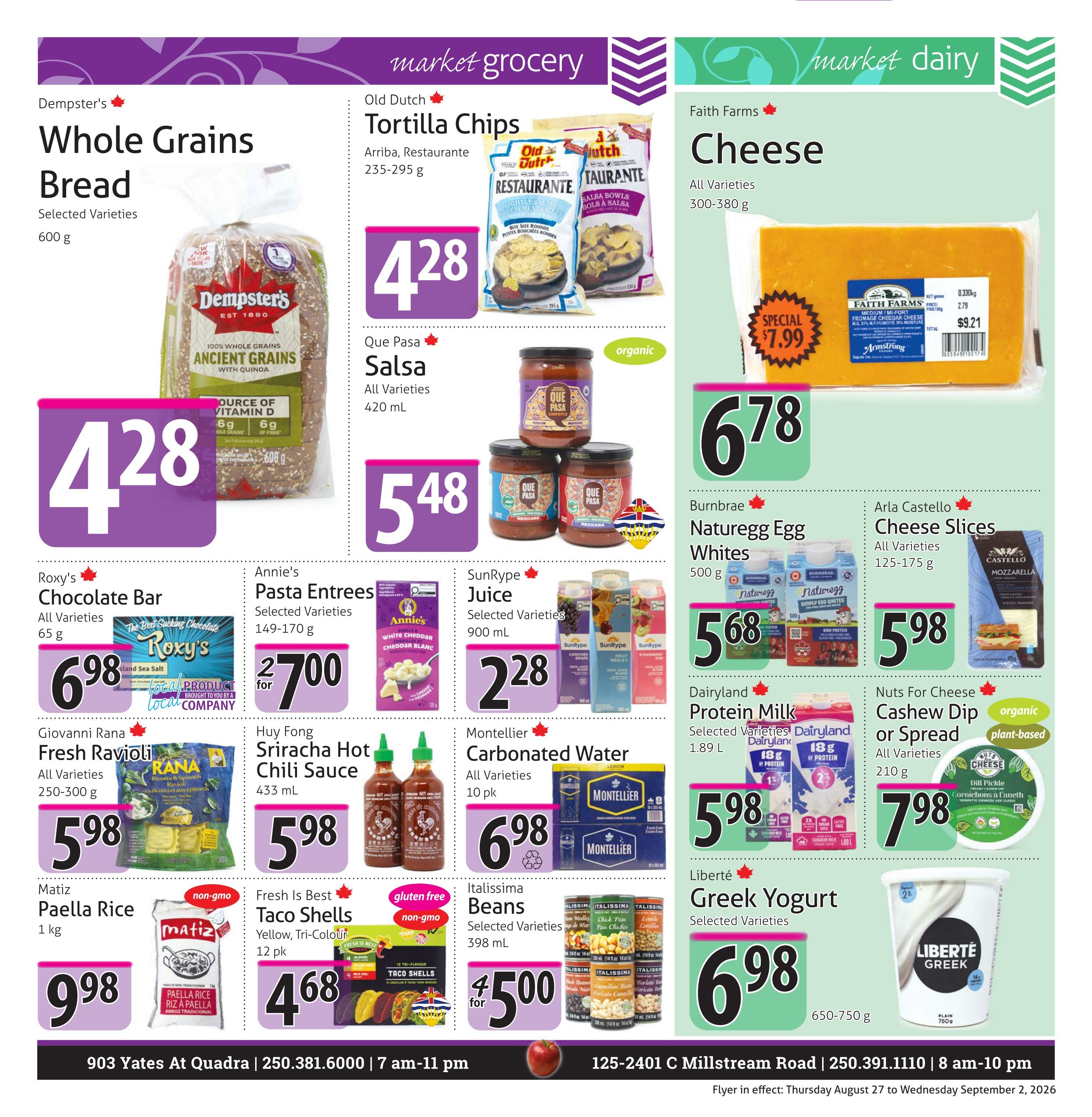 The Market Stores Flyer August 27 to September 2