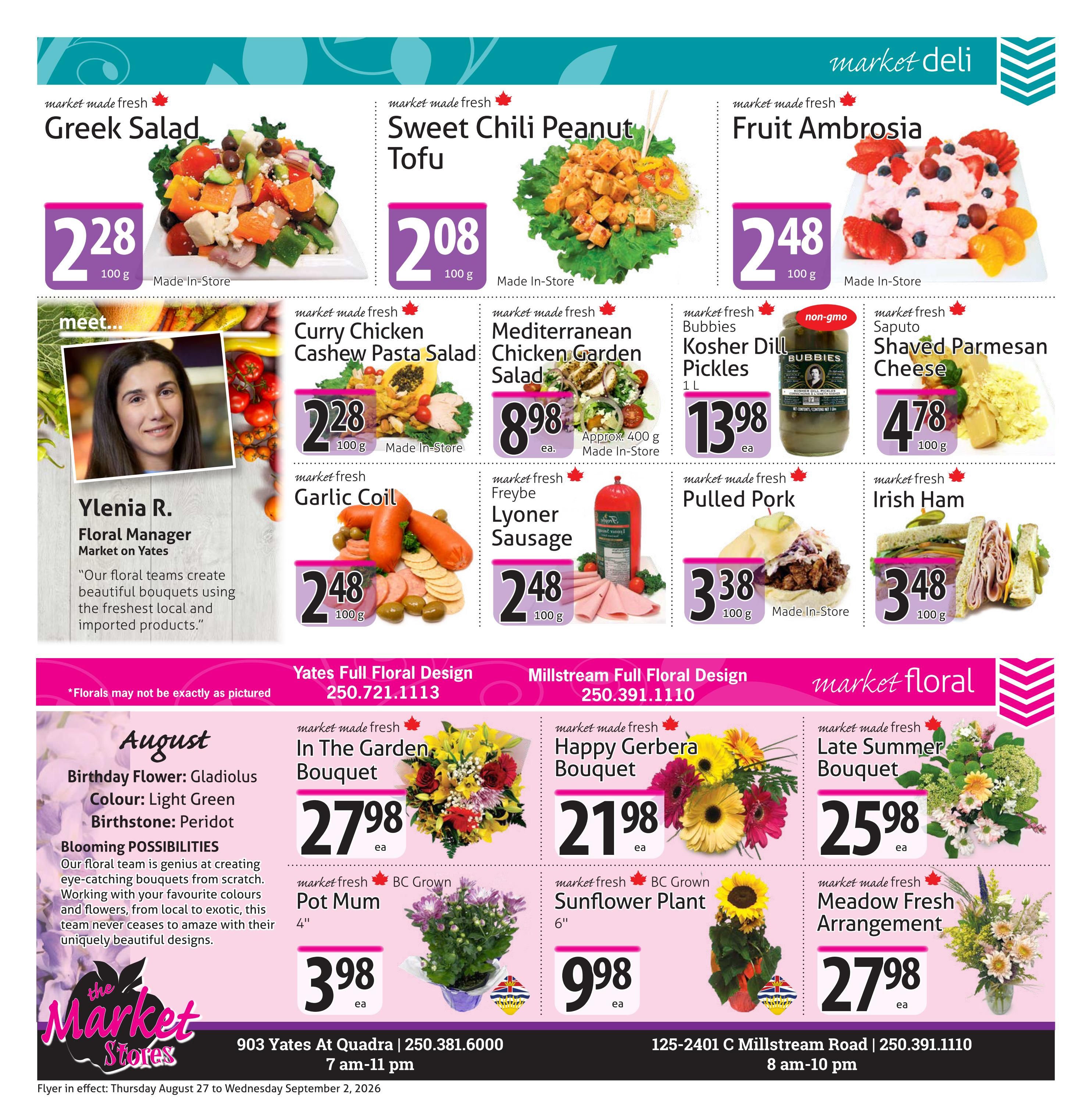The Market Stores Flyer August 27 to September 2