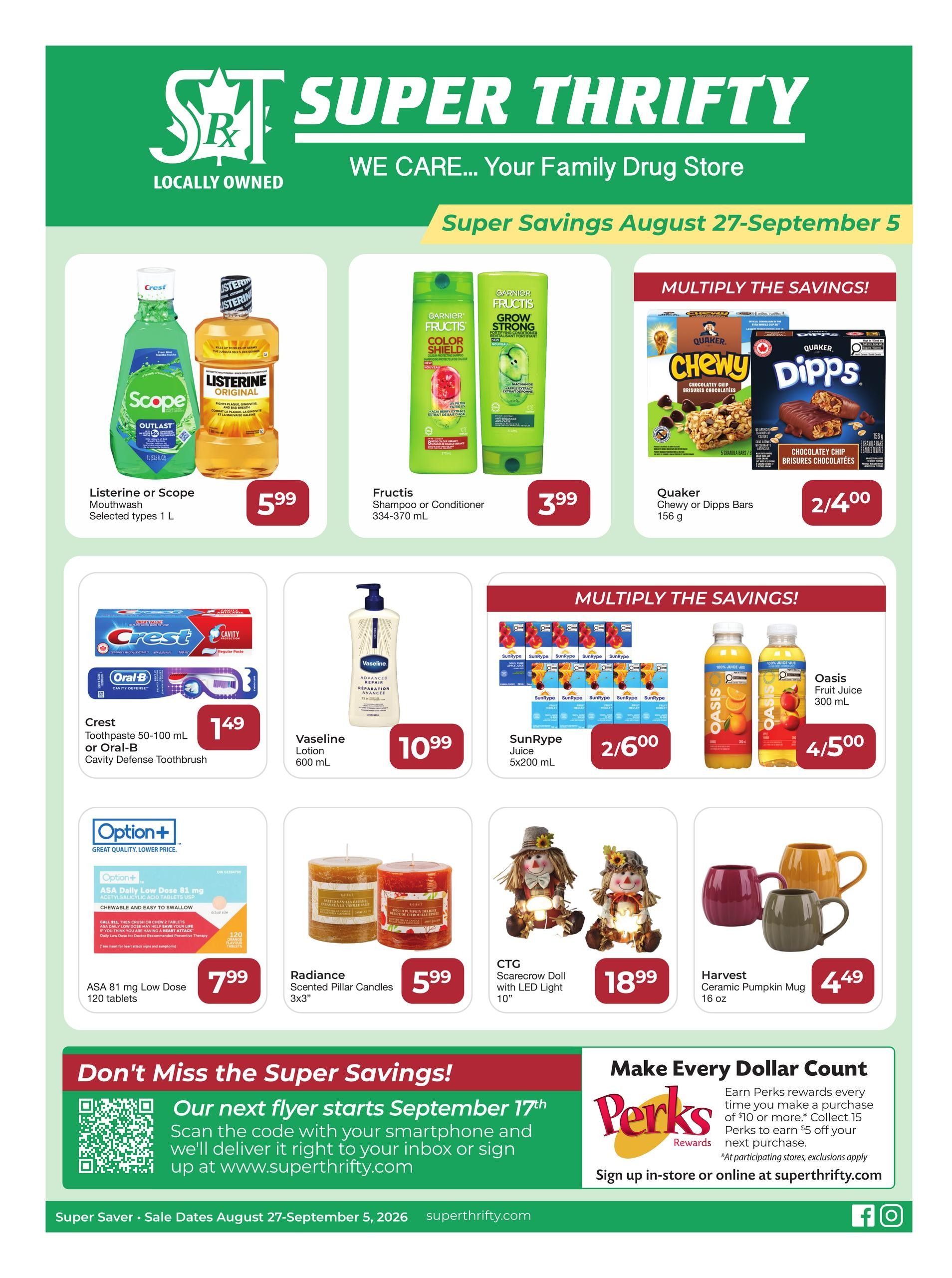 Super Thrifty Flyer August 27 to September 5
