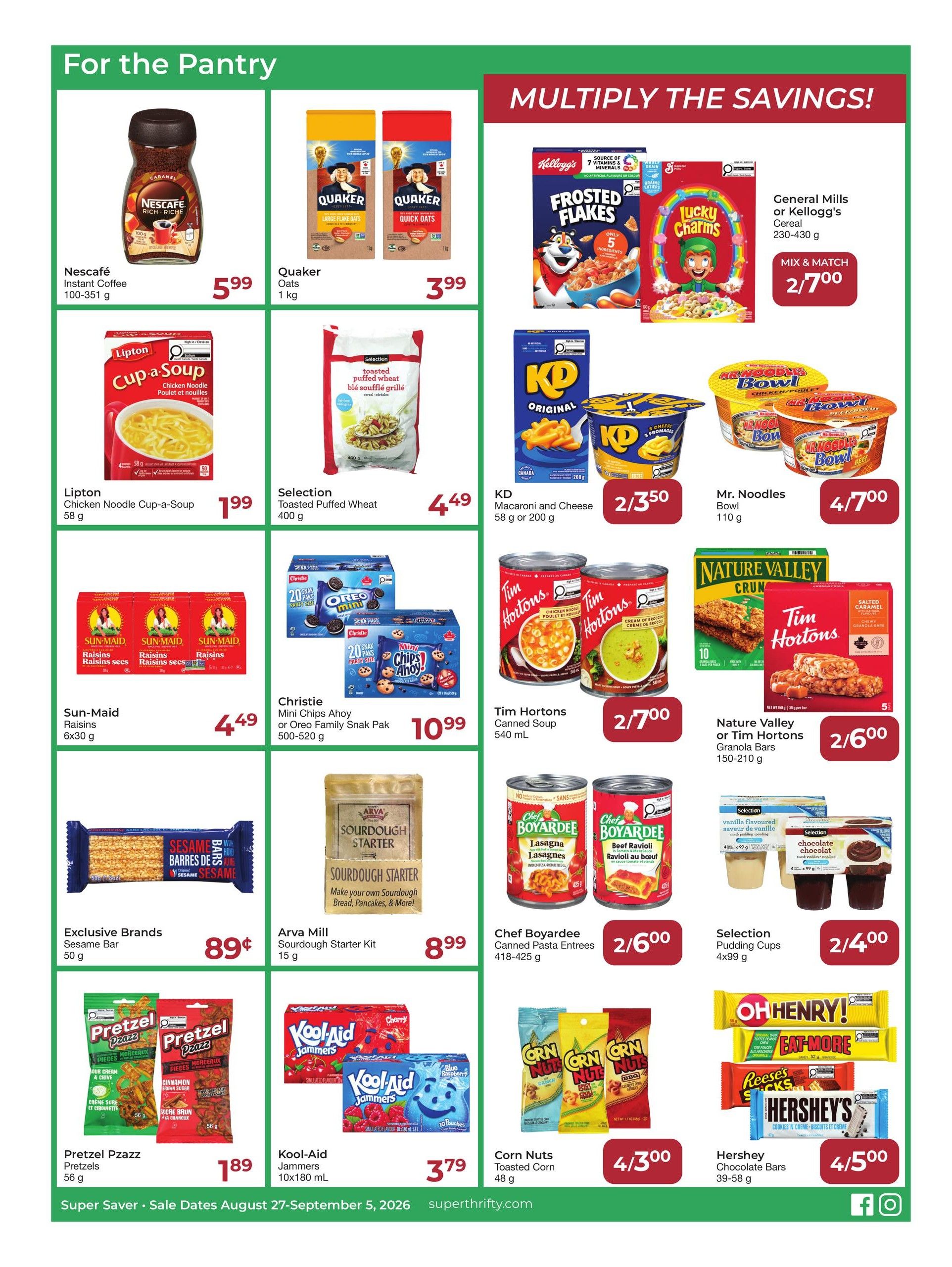 Super Thrifty Flyer August 27 to September 5
