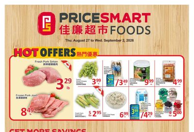 PriceSmart Foods Flyer August 27 to September 2
