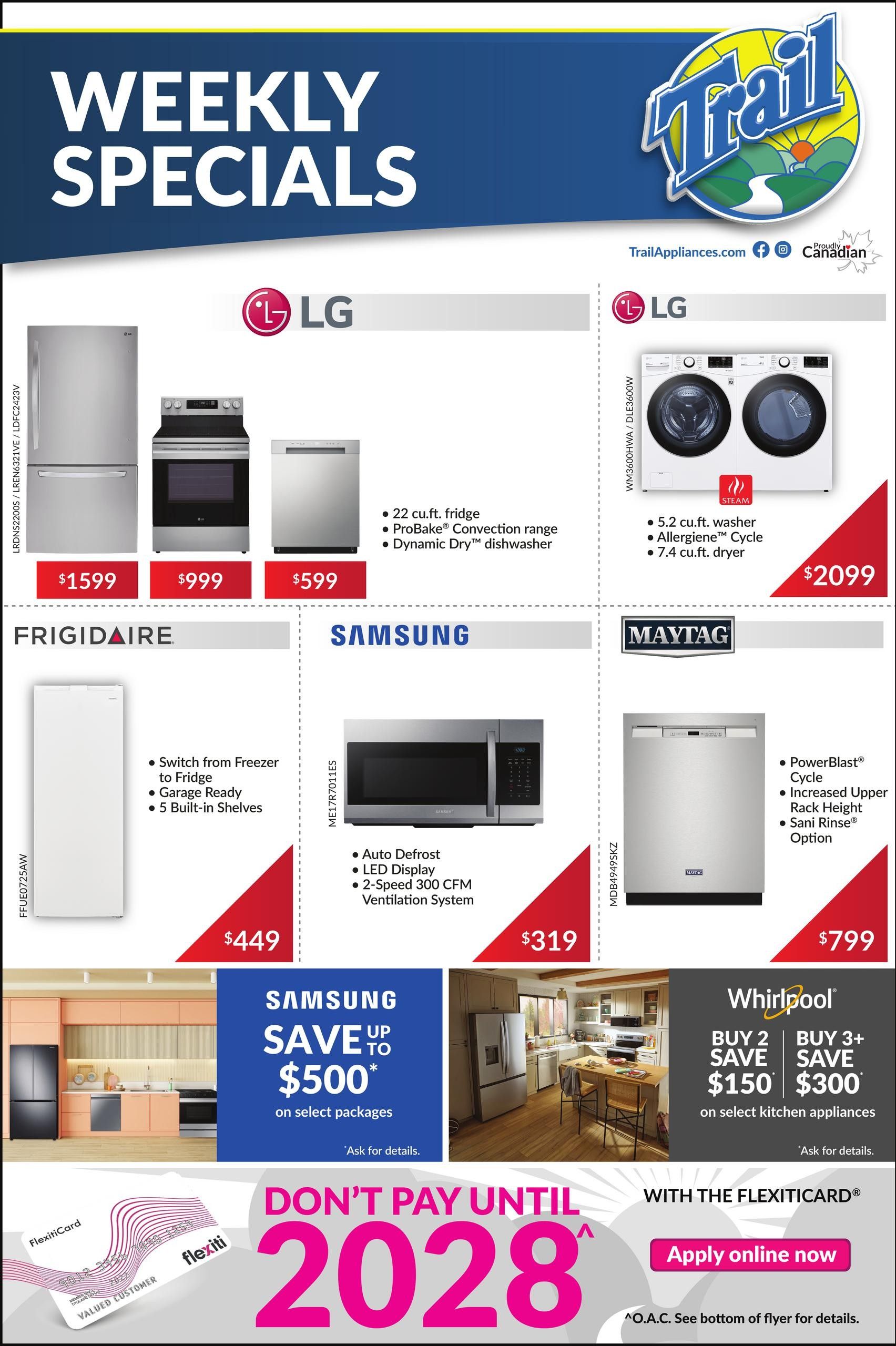 Trail Appliances (AB & SK) Flyer August 27 to September 2