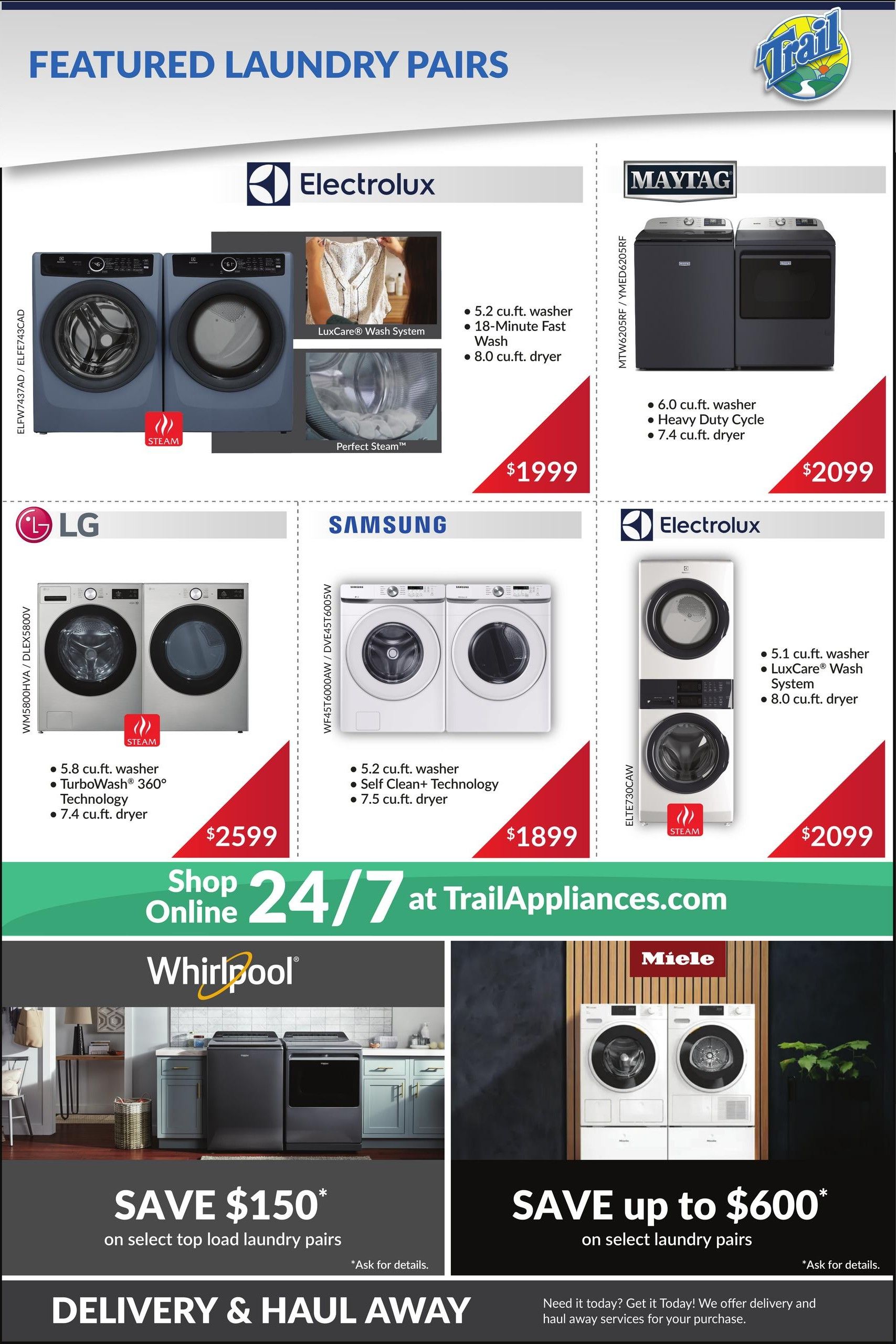Trail Appliances (AB & SK) Flyer August 27 to September 2