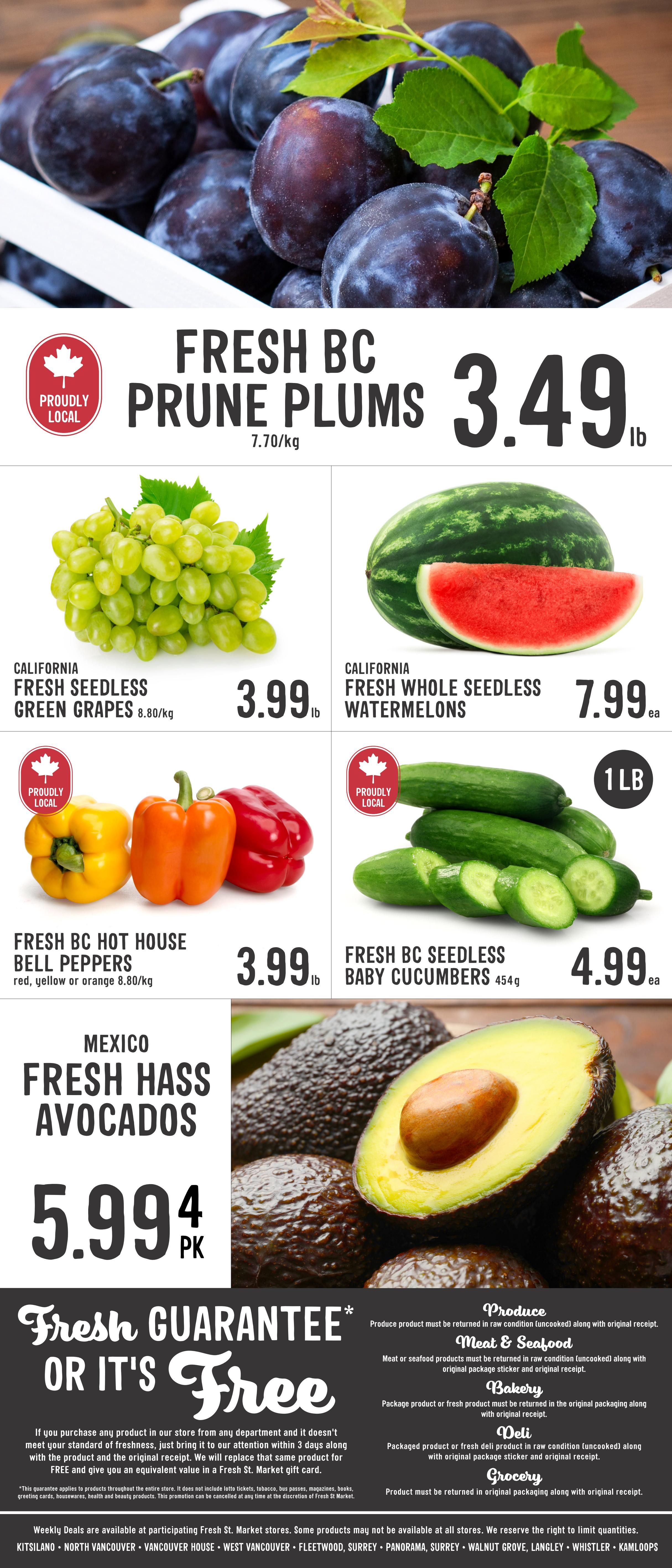 Fresh St. Market Flyer August 28 to September 3