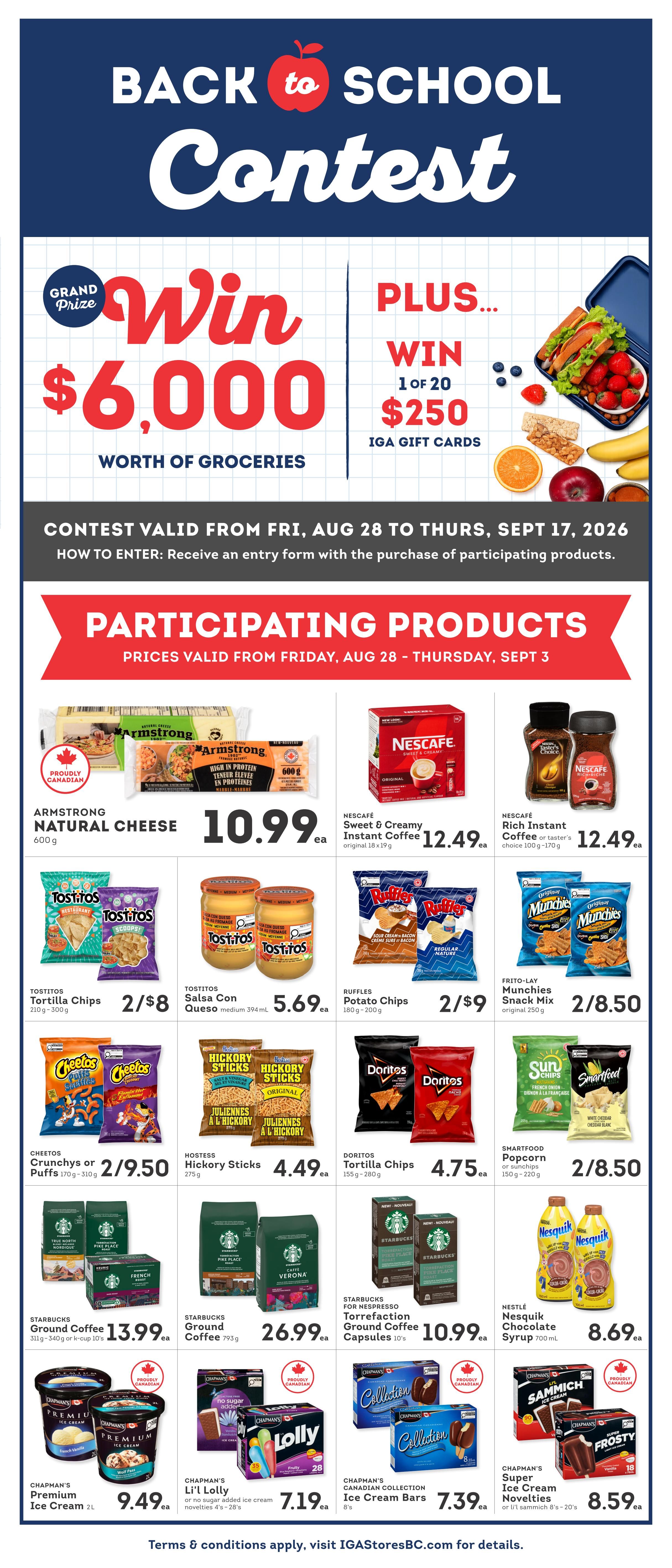 IGA Stores of BC Flyer August 28 to September 3 