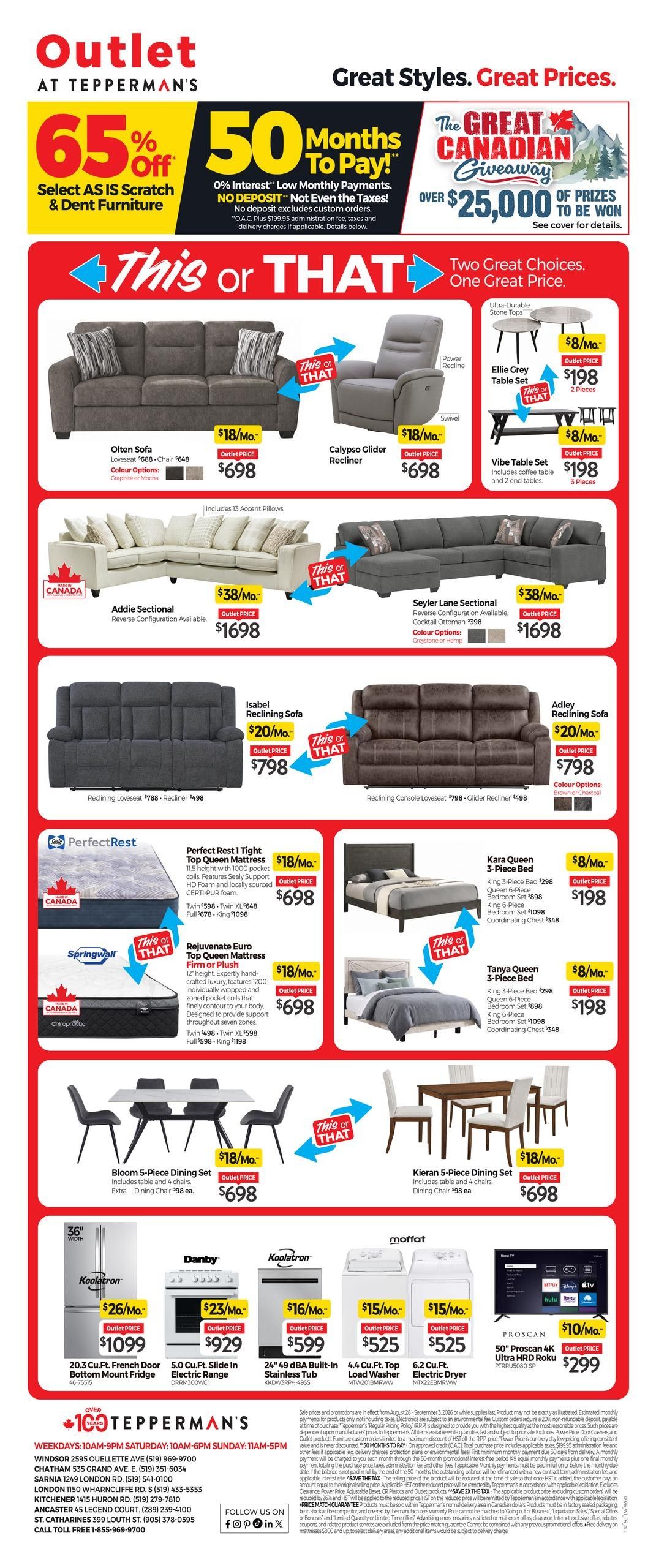 Tepperman's Flyer August 28 to September 3