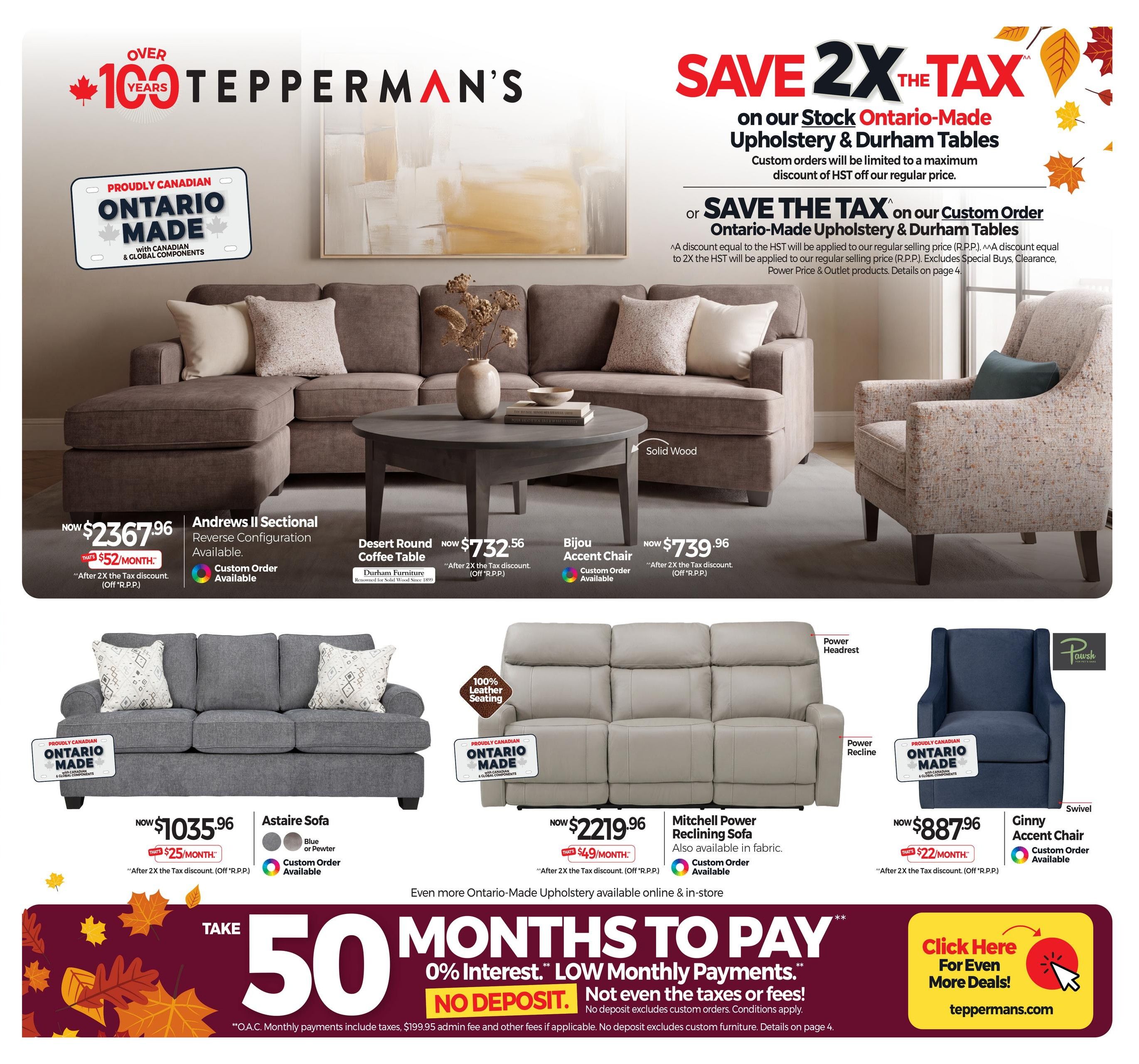 Tepperman's Flyer August 28 to September 3