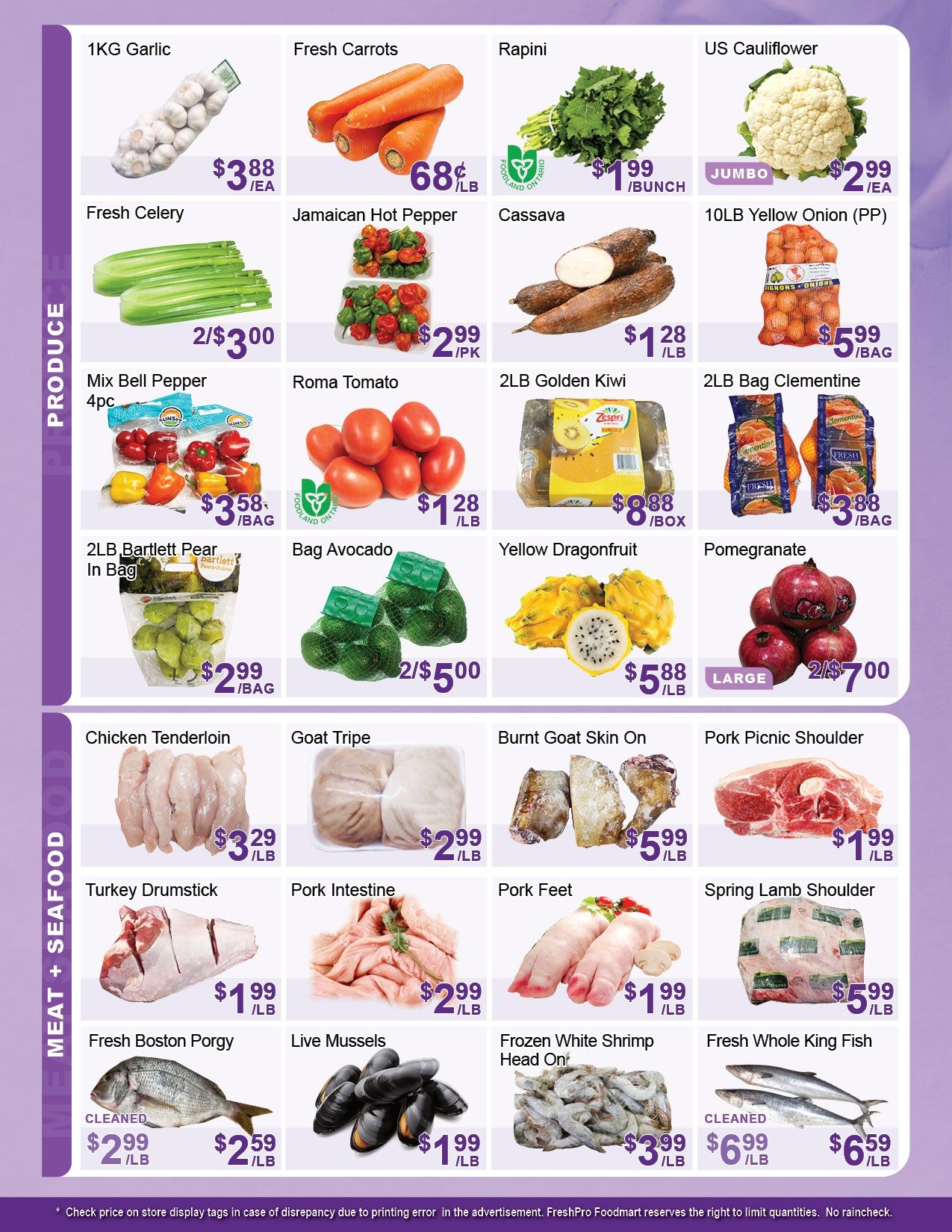 FreshPro Foodmart (Brampton) Flyer August 28 to September 3