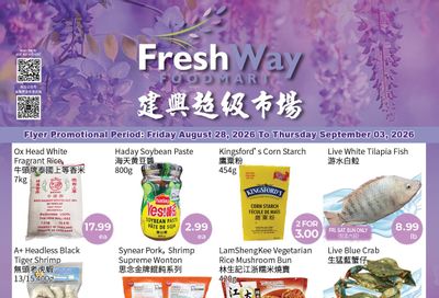FreshWay Foodmart Flyer August 28 to September 3