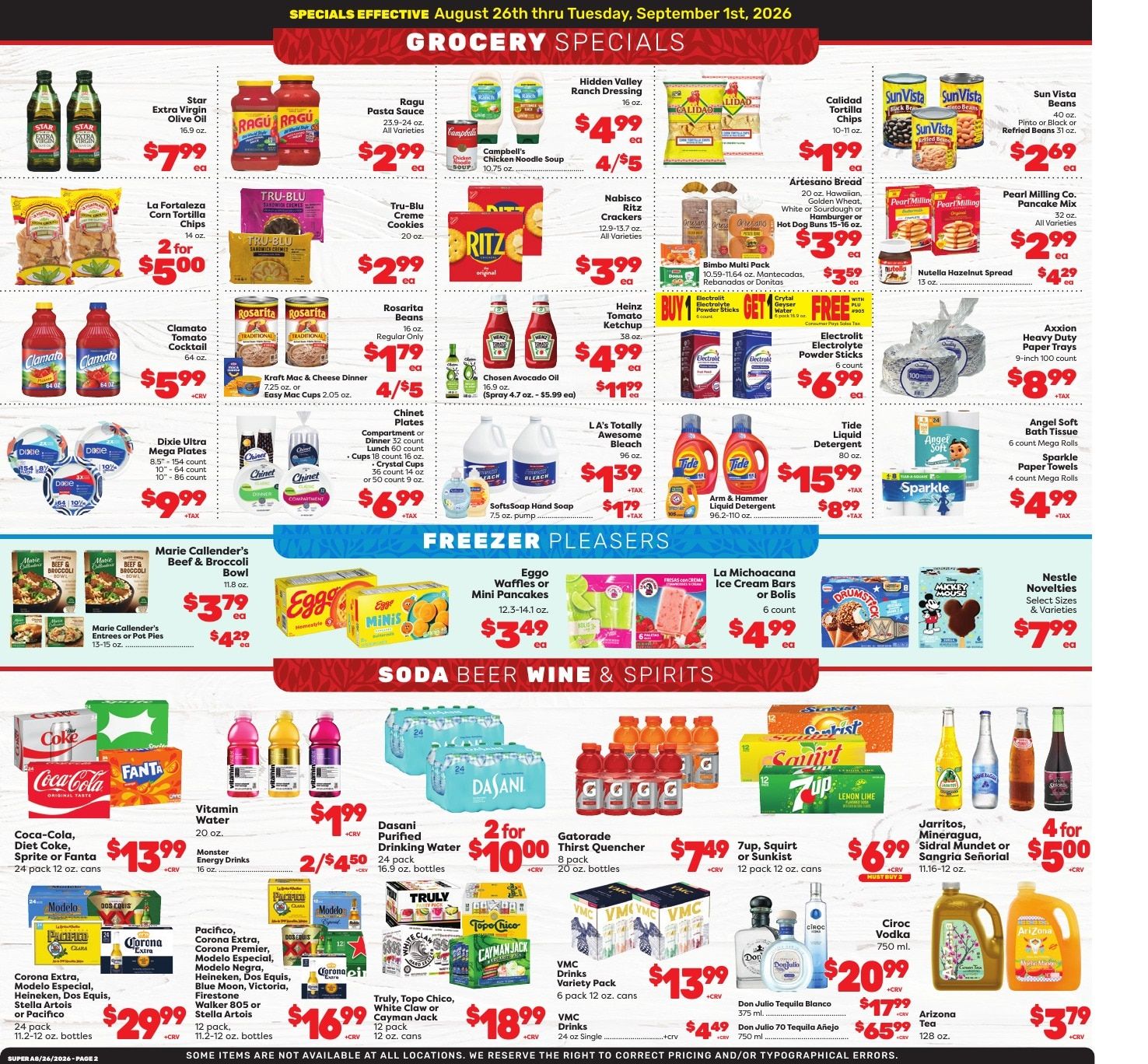 Super A Foods Weekly Ad August 26 - September 1, 2026