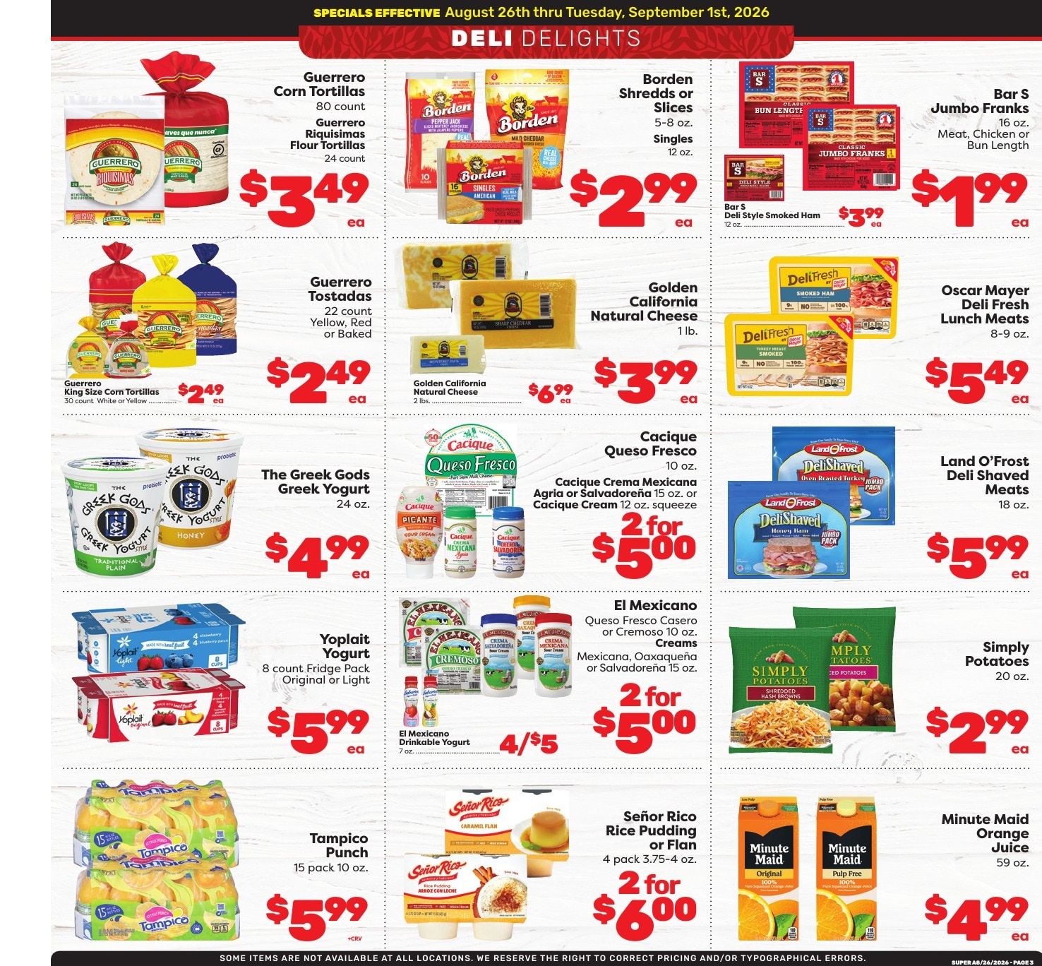 Super A Foods Weekly Ad August 26 - September 1, 2026