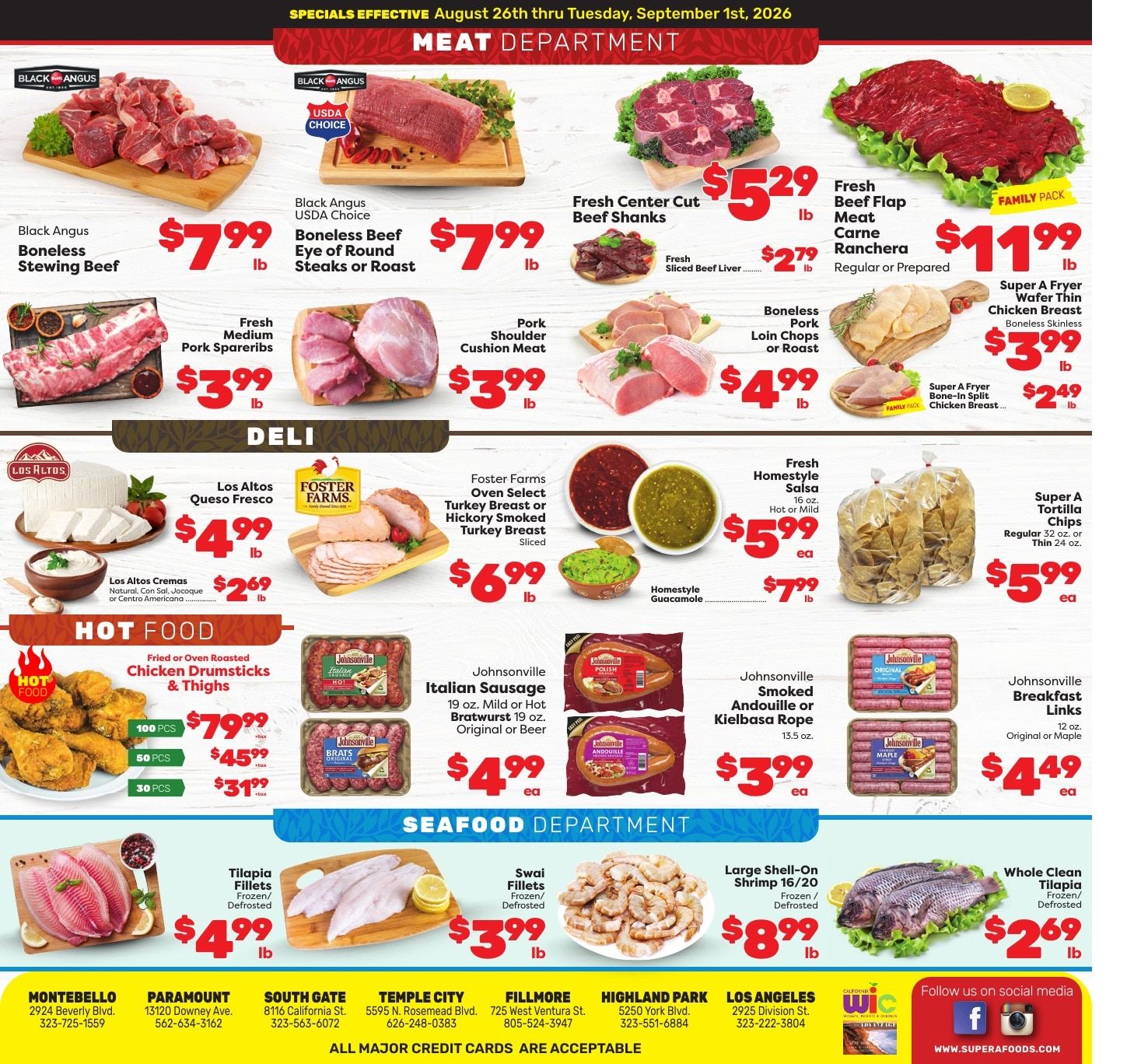 Super A Foods Weekly Ad August 26 - September 1, 2026