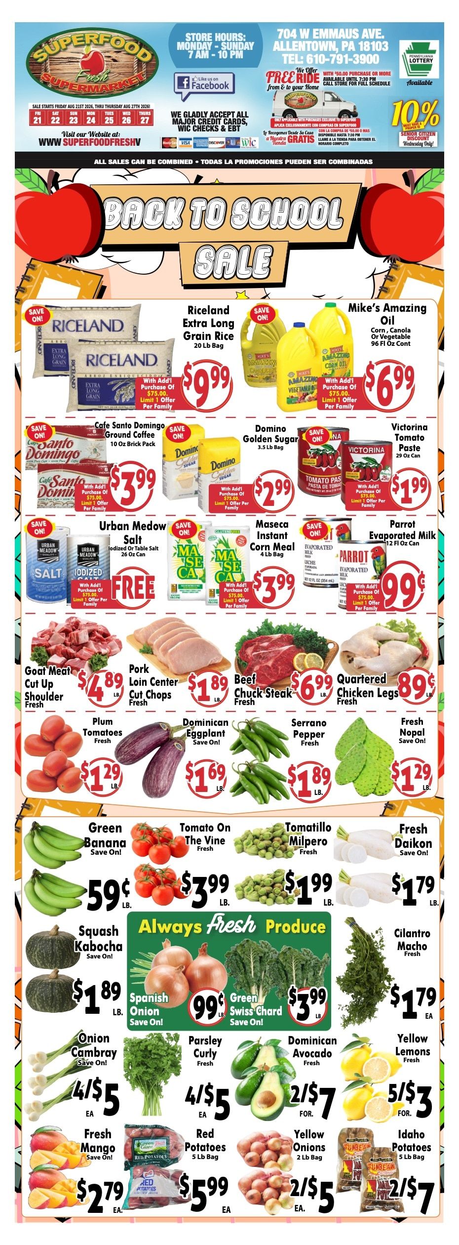 Super Food Fresh (Allentown, PA) Weekly Ad August 21 - 27, 2026