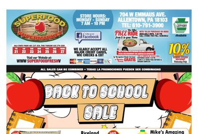 Super Food Fresh (Allentown, PA) Weekly Ad August 21 - 27, 2026