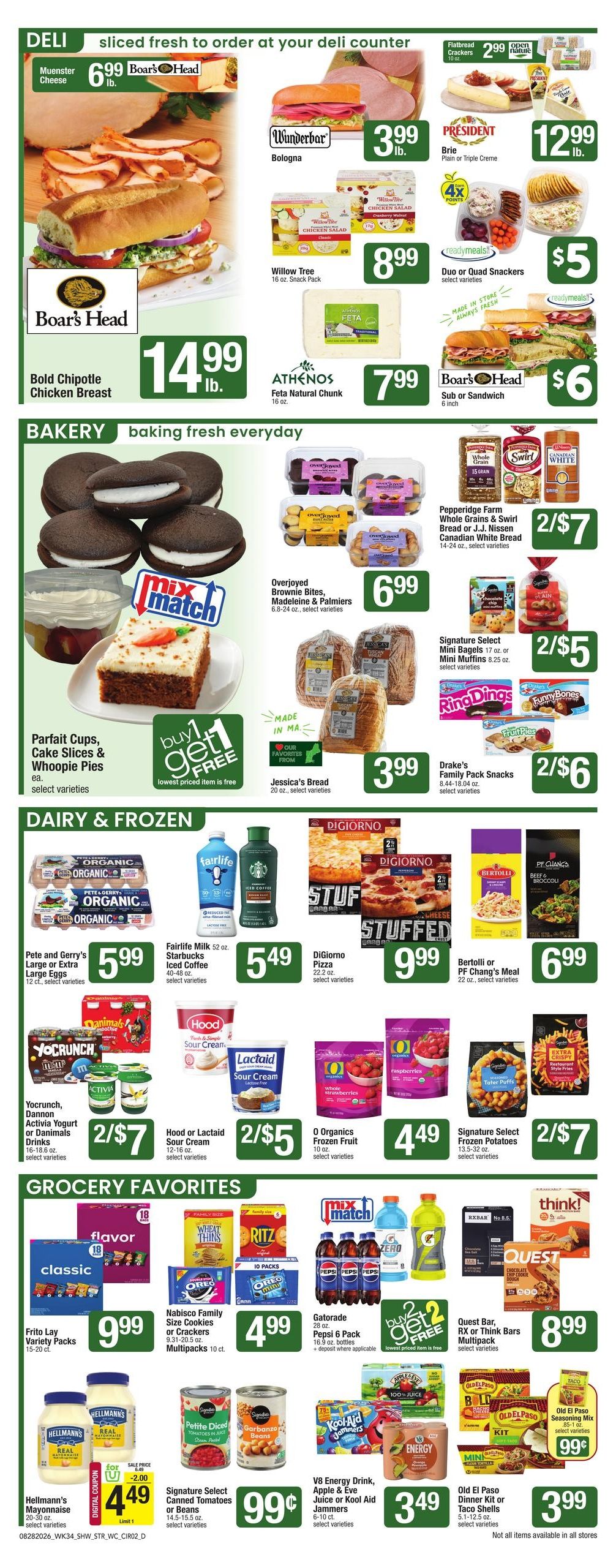 Star Market (Quincy–Watertown Area, MA–RI) Weekly Ad August 28 - September 3, 2026