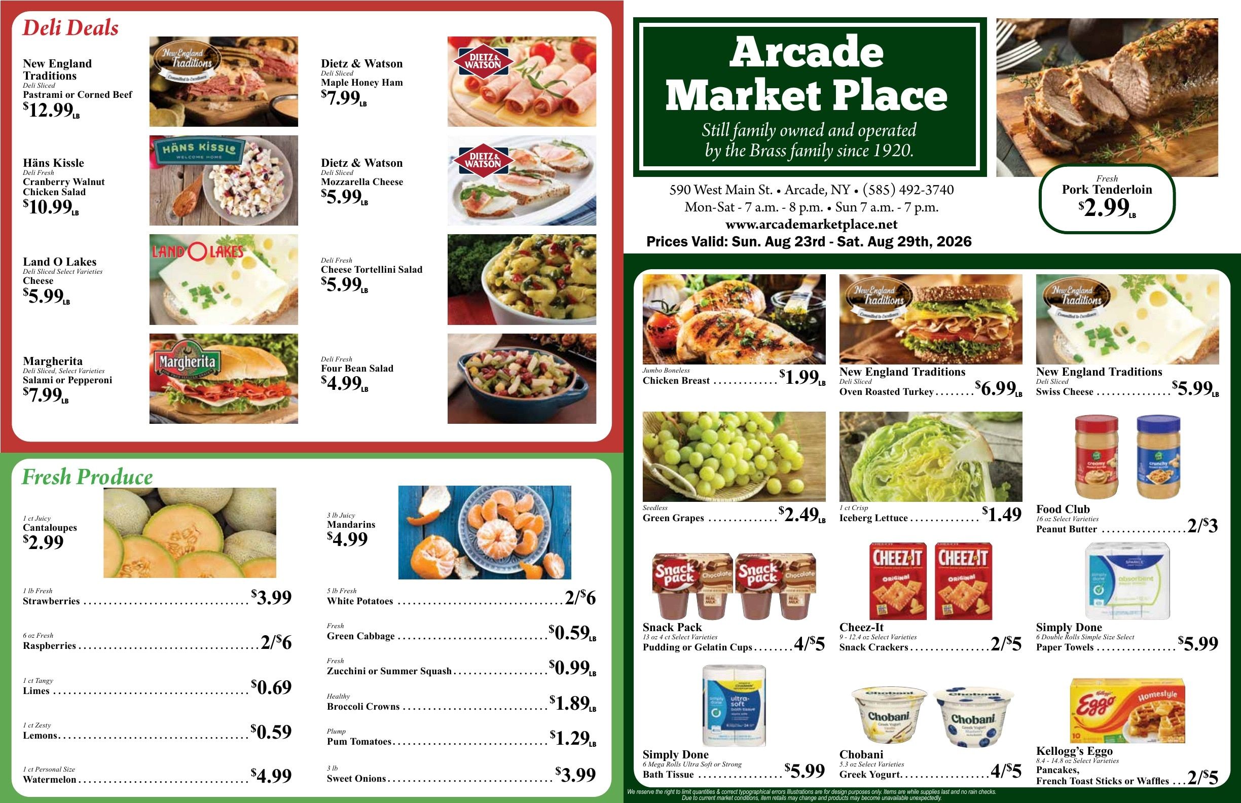 Arcade Market Place Weekly Ad August 23 - 29, 2026