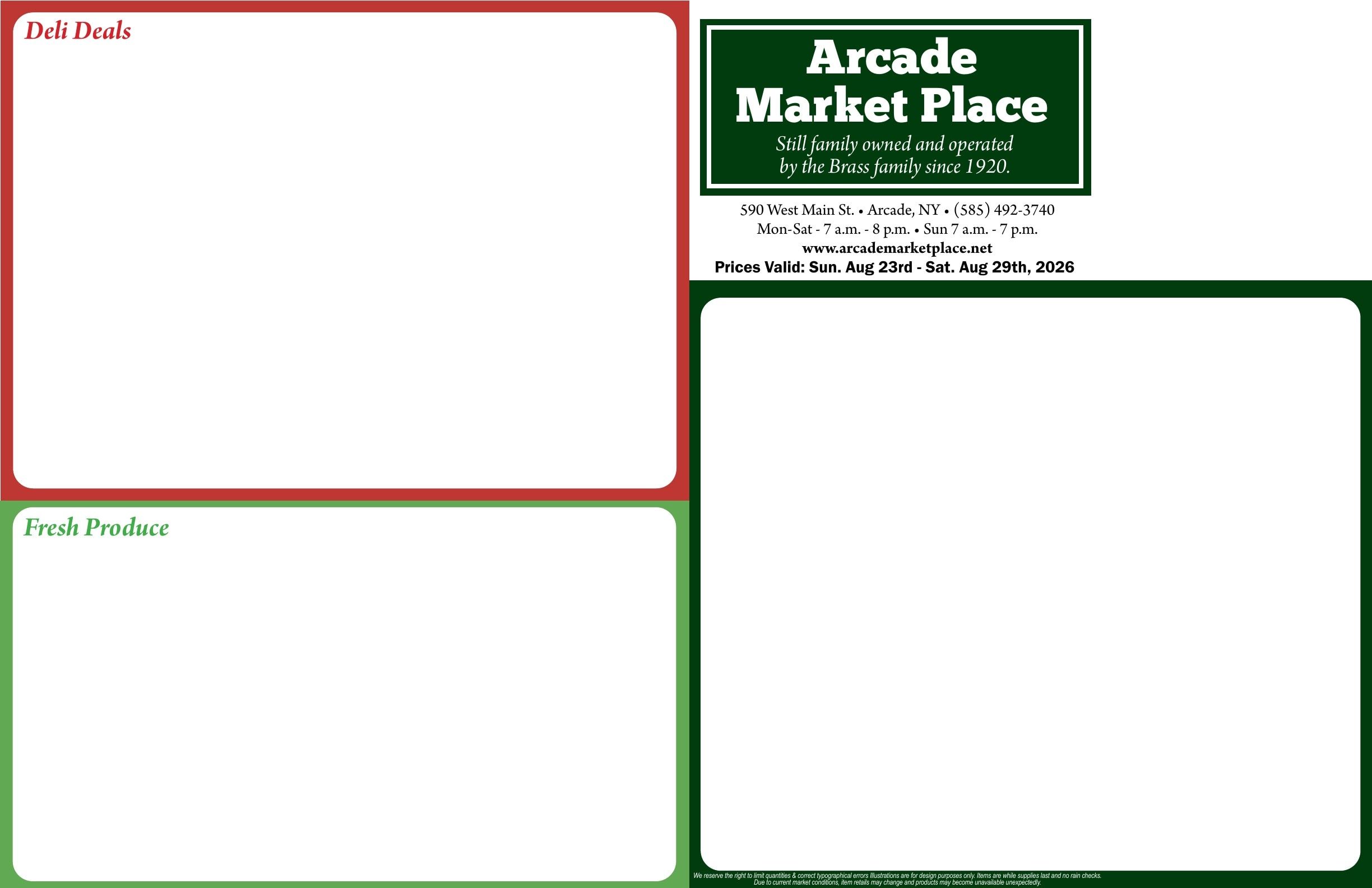 Arcade Market Place Weekly Ad August 23 - 29, 2026
