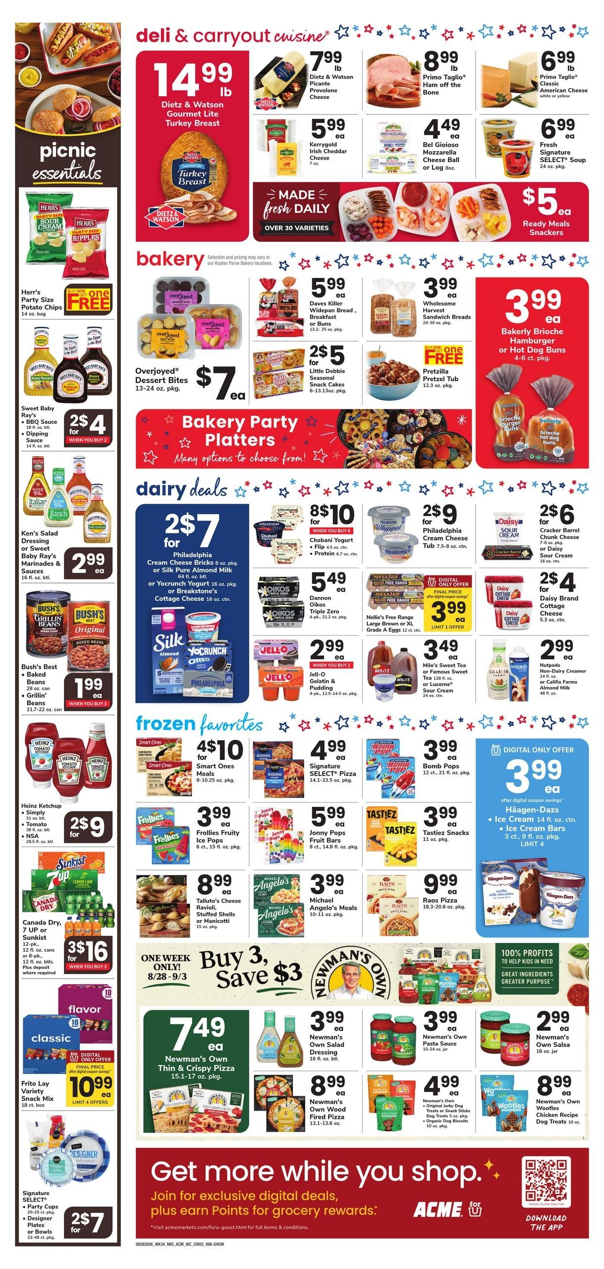 Acme Markets (Margate City Area, NJ) Weekly Ad August 28 - September 3, 2026