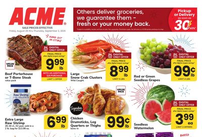 Acme Markets (Bridgeport Area, CT) Weekly Ad August 28 - September 3, 2026
