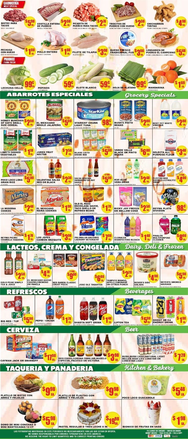 Poco Loco Supermercado (Bryan, TX) Weekly Ad August 26 - September 1, 2026