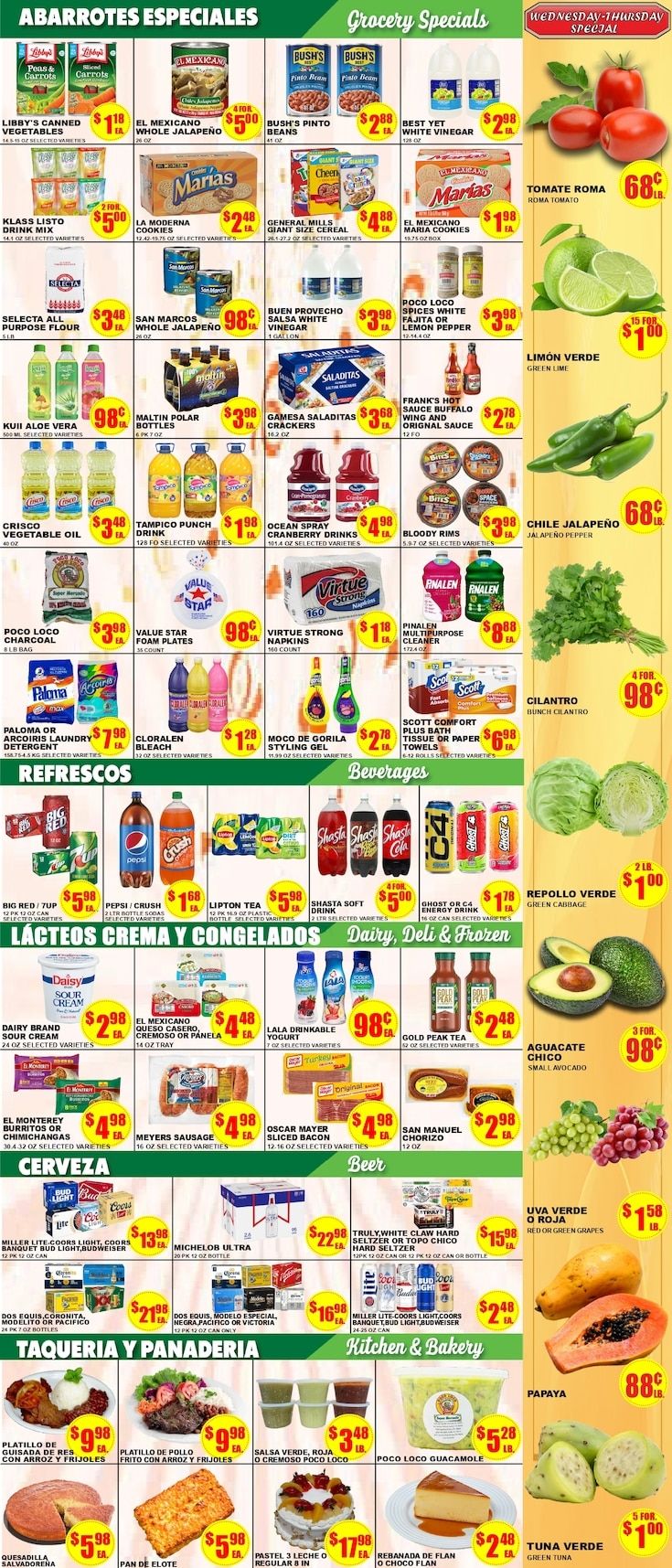 Poco Loco Supermercado (Rosenberg, TX) Weekly Ad August 26 - September 1, 2026