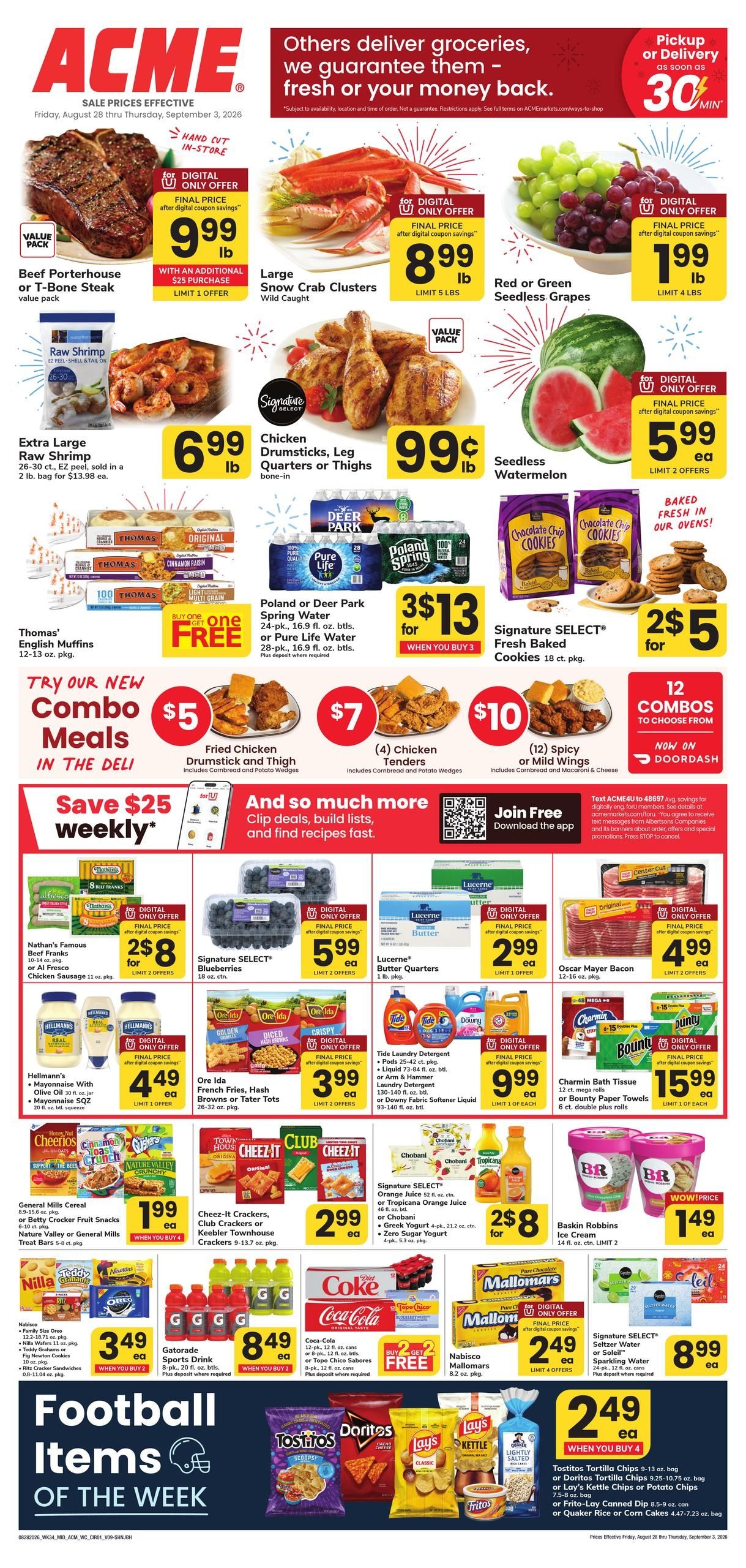 Acme Markets (Lakewood Area, NJ) Weekly Ad August 28 - September 3, 2026