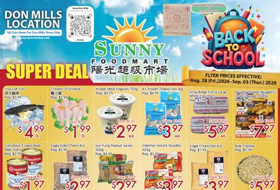 Sunny Foodmart (Don Mills) Flyer August 28 to September 3