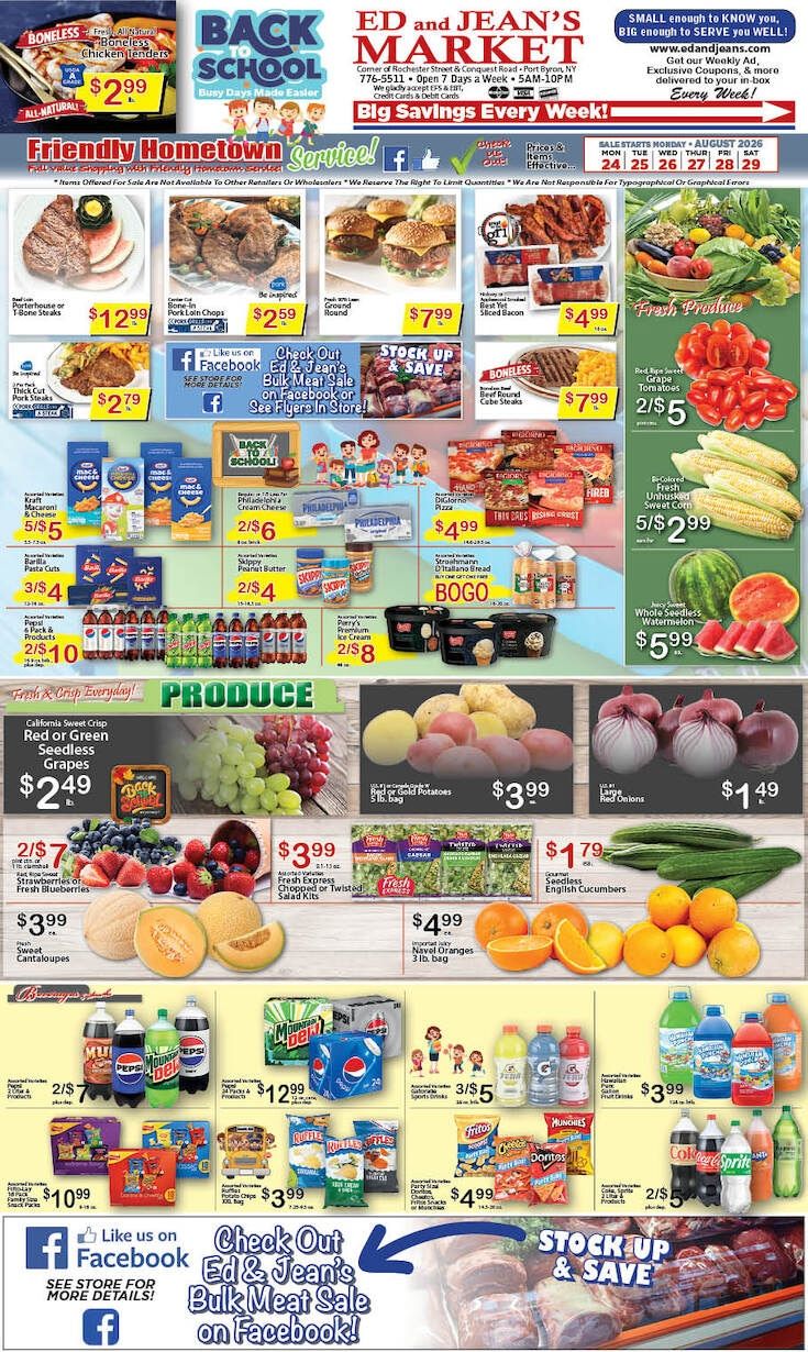 Ed and Jean's Market Weekly Ad August 23 - 29, 2026