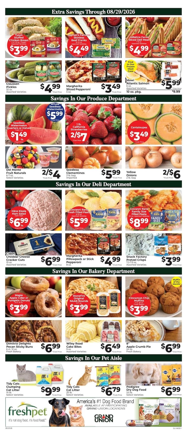 Grand Union (Rutland, VT) Weekly Ad August 23 - 29, 2026