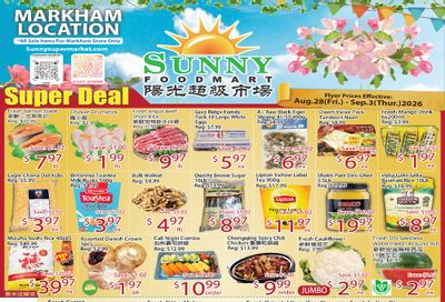 Sunny Foodmart (Markham) Flyer August 28 to September 3