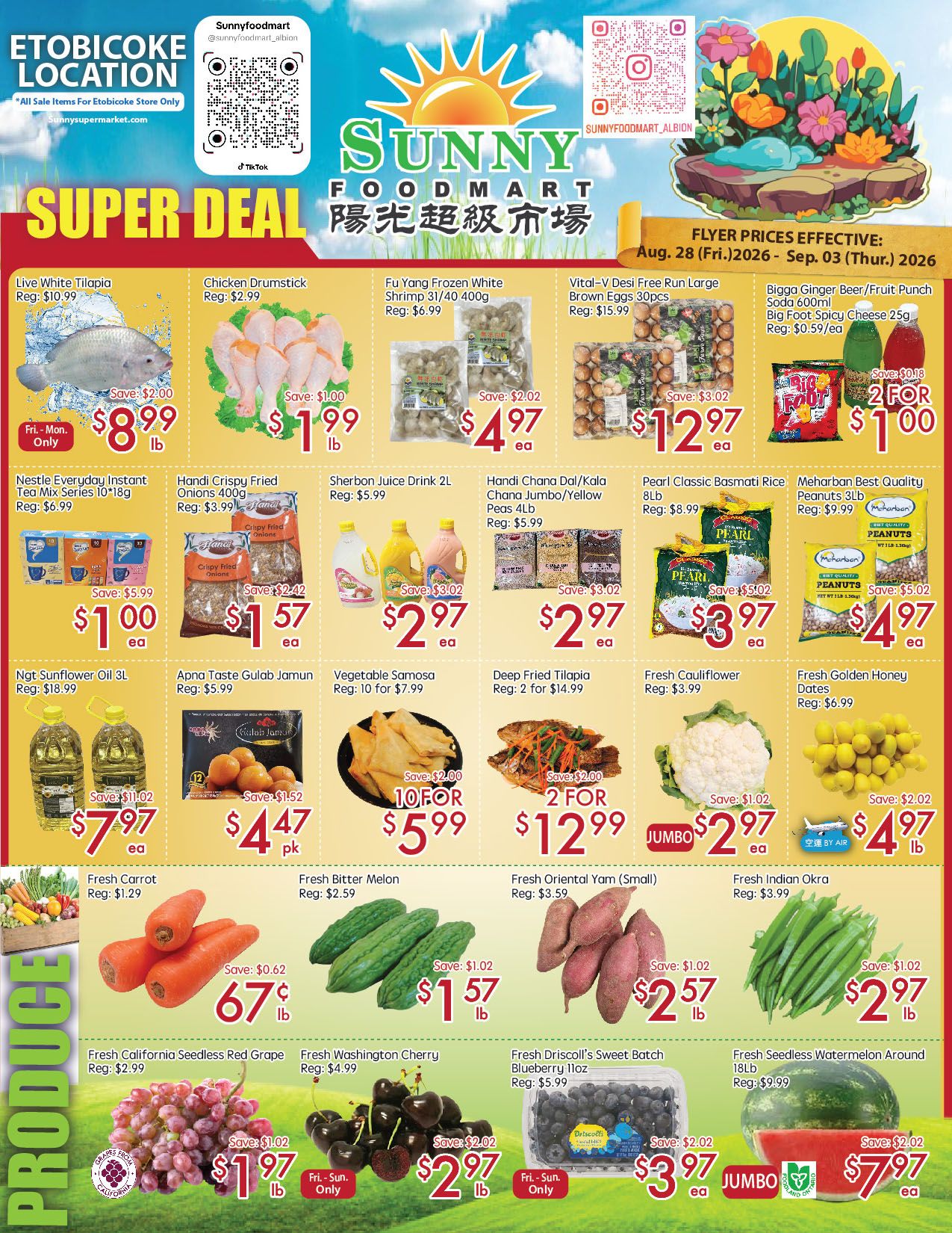 Sunny Foodmart (Etobicoke) Flyer August 28 to September 3