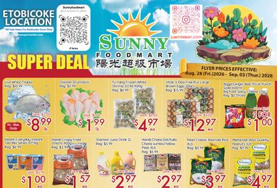 Sunny Foodmart (Etobicoke) Flyer August 28 to September 3
