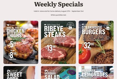Meridian Farm Market Flyer August 27 to September 2