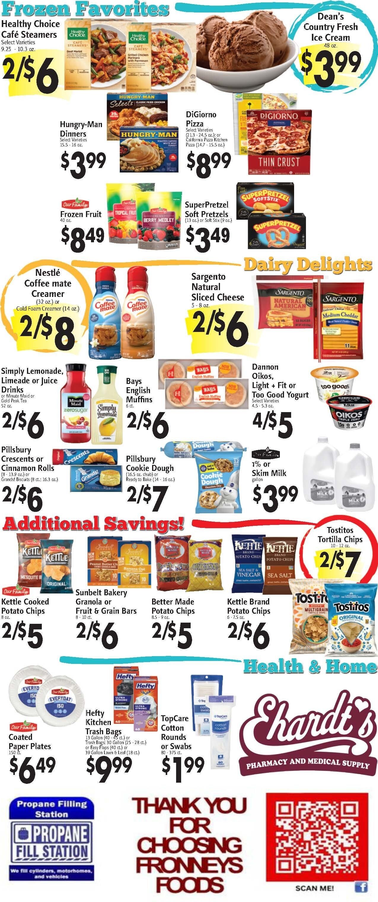 Fronney's Foods Weekly Ad August 24 - 30, 2026