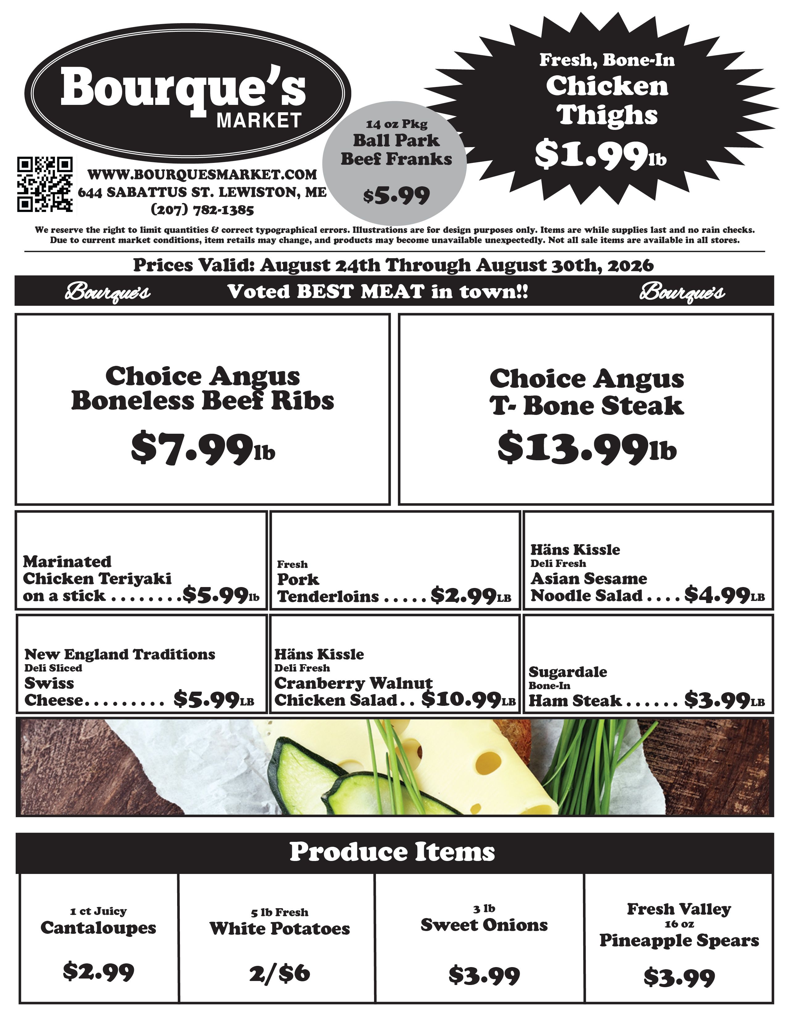 Bourque's Park and Shop Weekly Ad August 24 - 30, 2026