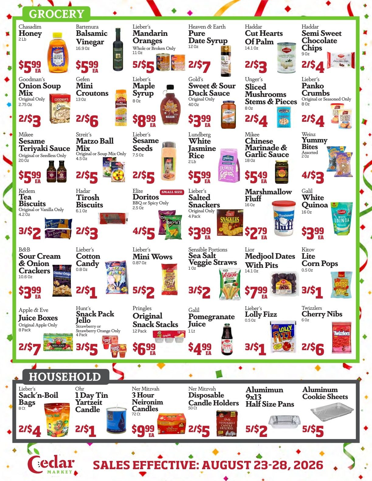 Cedar Market Weekly Ad August 23 - 28, 2026