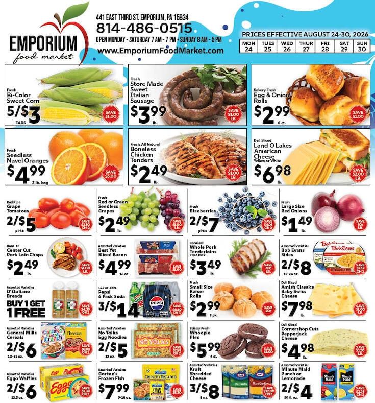 Emporium Food Market Weekly Ad August 24 - 30, 2026