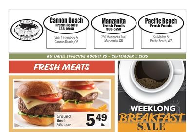 Fresh Foods Marketplace Weekly Ad August 26 - September 1, 2026
