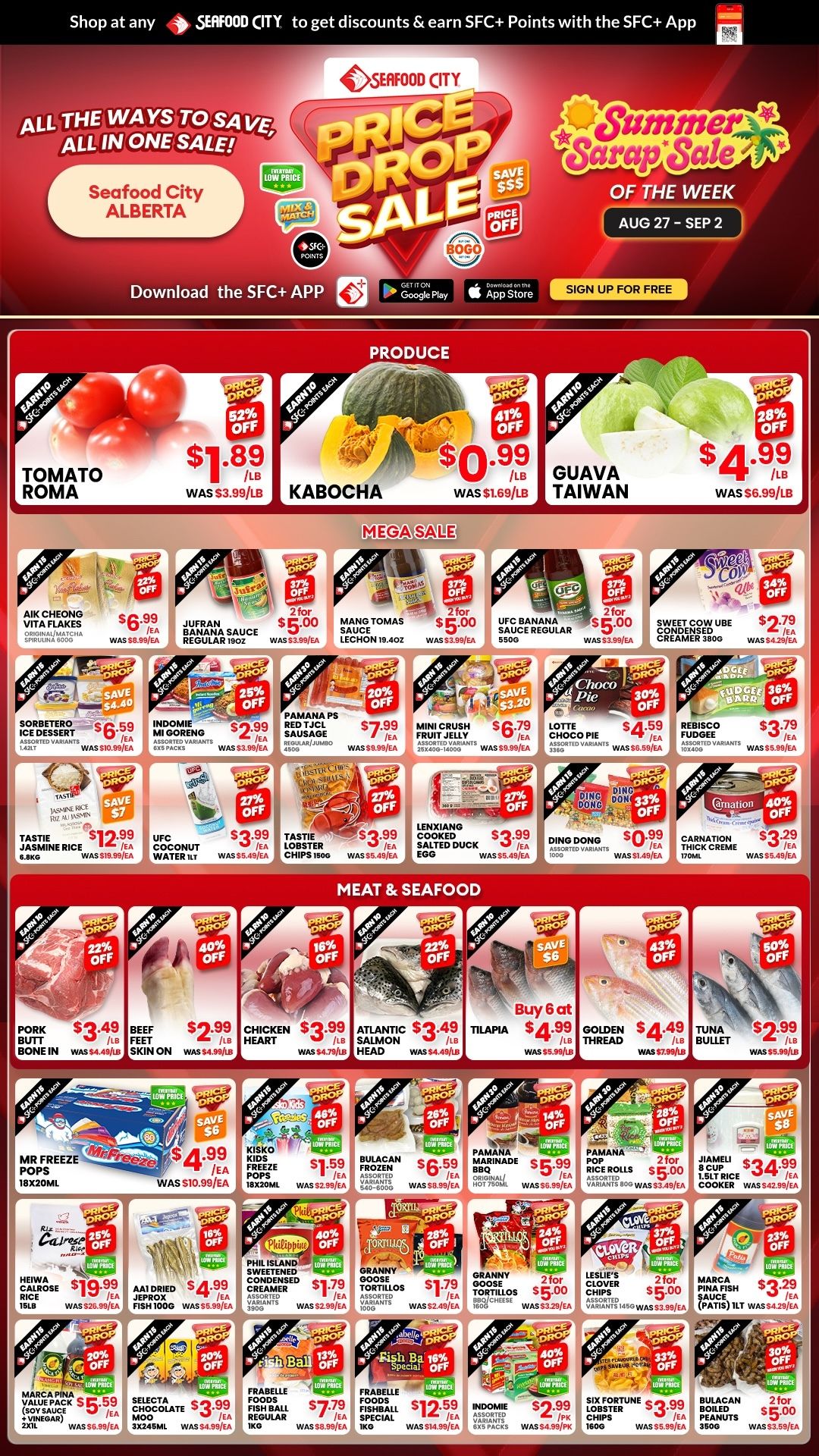 Seafood City Supermarket (AB) Flyer August 27 to September 2