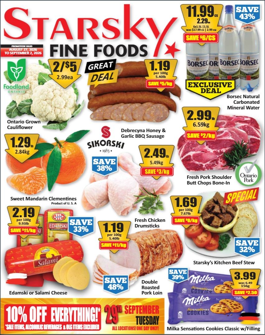Starsky Foods Flyer August 27 to September 2