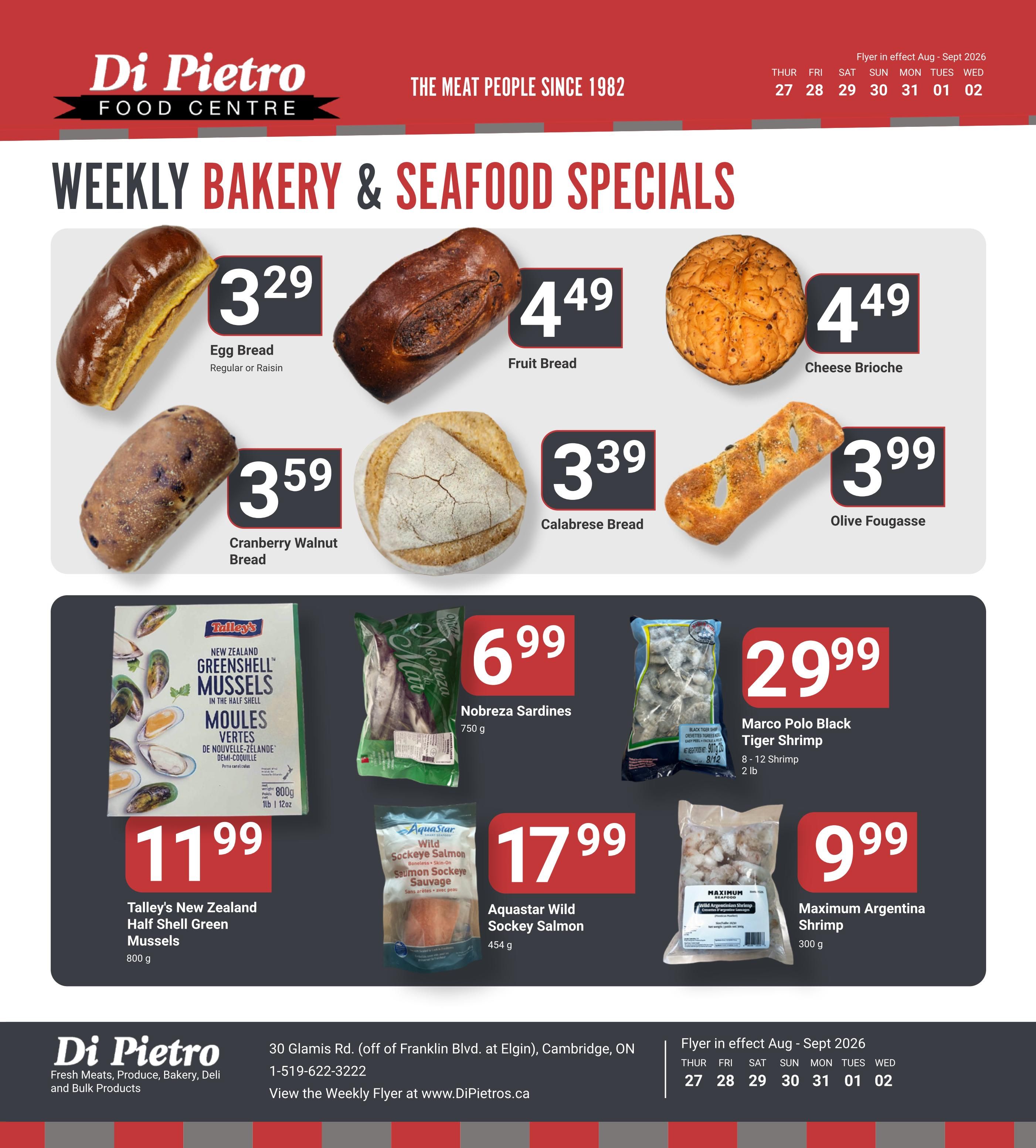 Di Pietro Food Centre Flyer August 27 to September 2