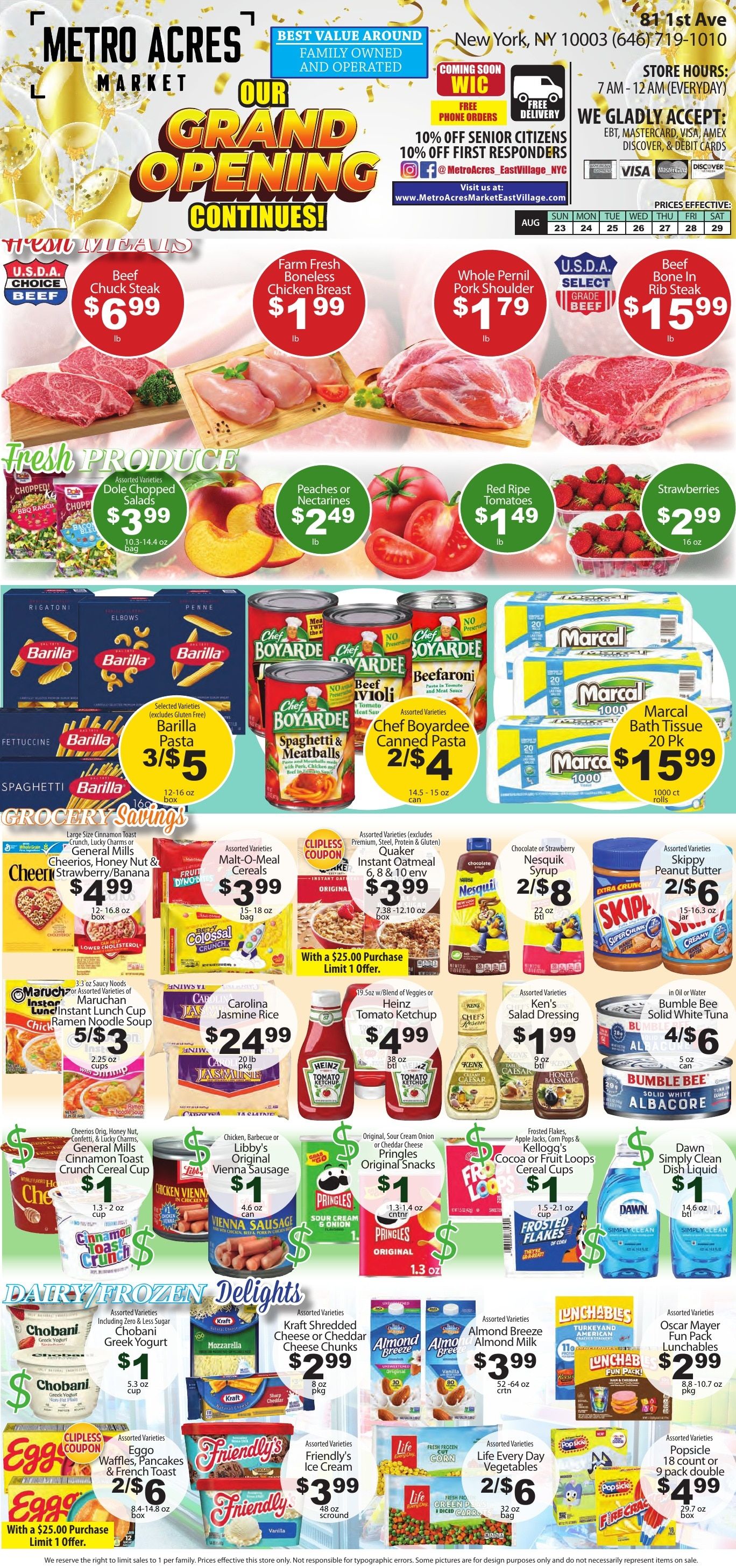Metro Acres Market Weekly Ad August 23 - 29, 2026