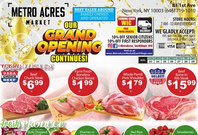 Metro Acres Market Weekly Ad August 23 - 29, 2026