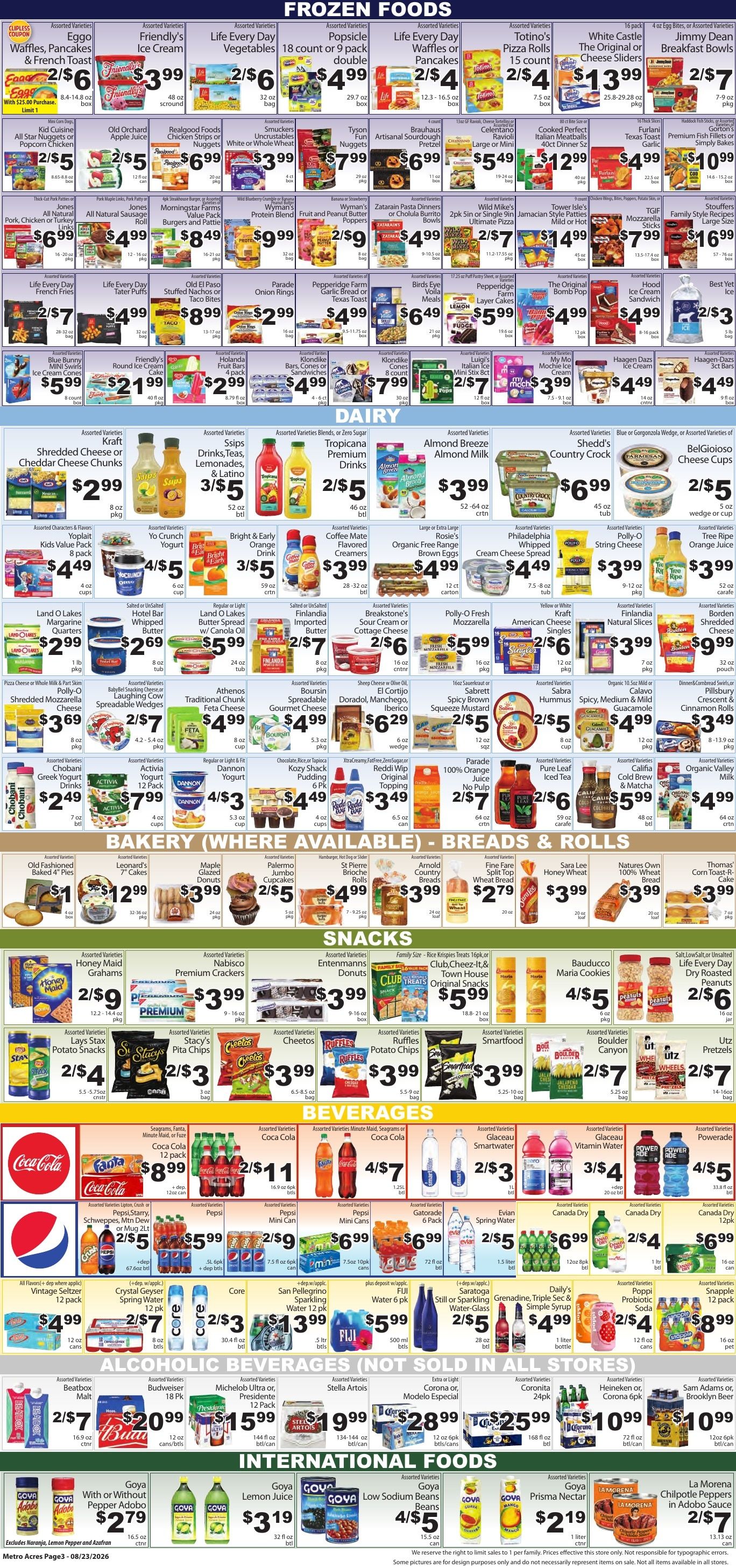Metro Acres Market Weekly Ad August 23 - 29, 2026